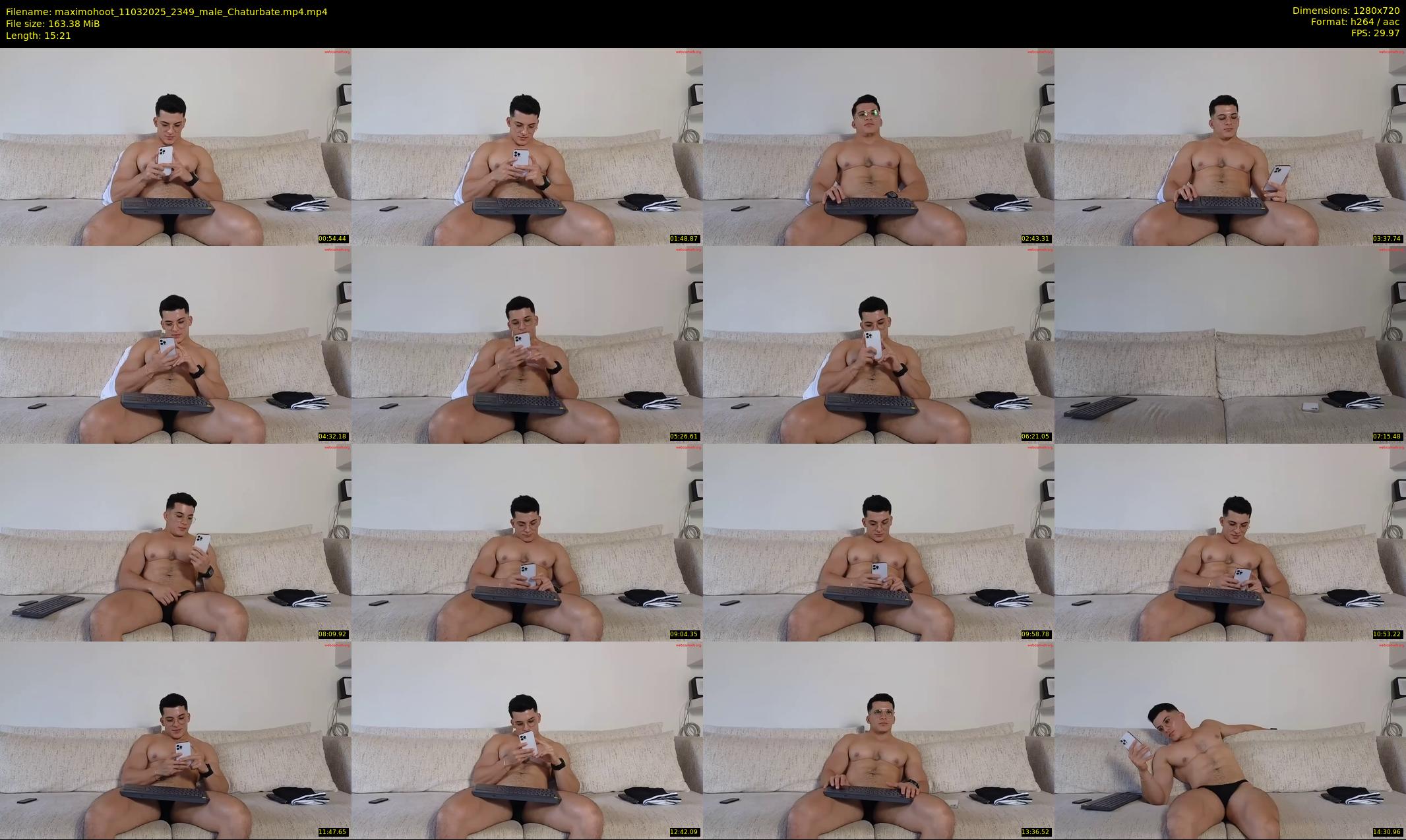 maximohoot — 16 minute Chaturbate male cam show recording, 720p, Mar 11, 2025