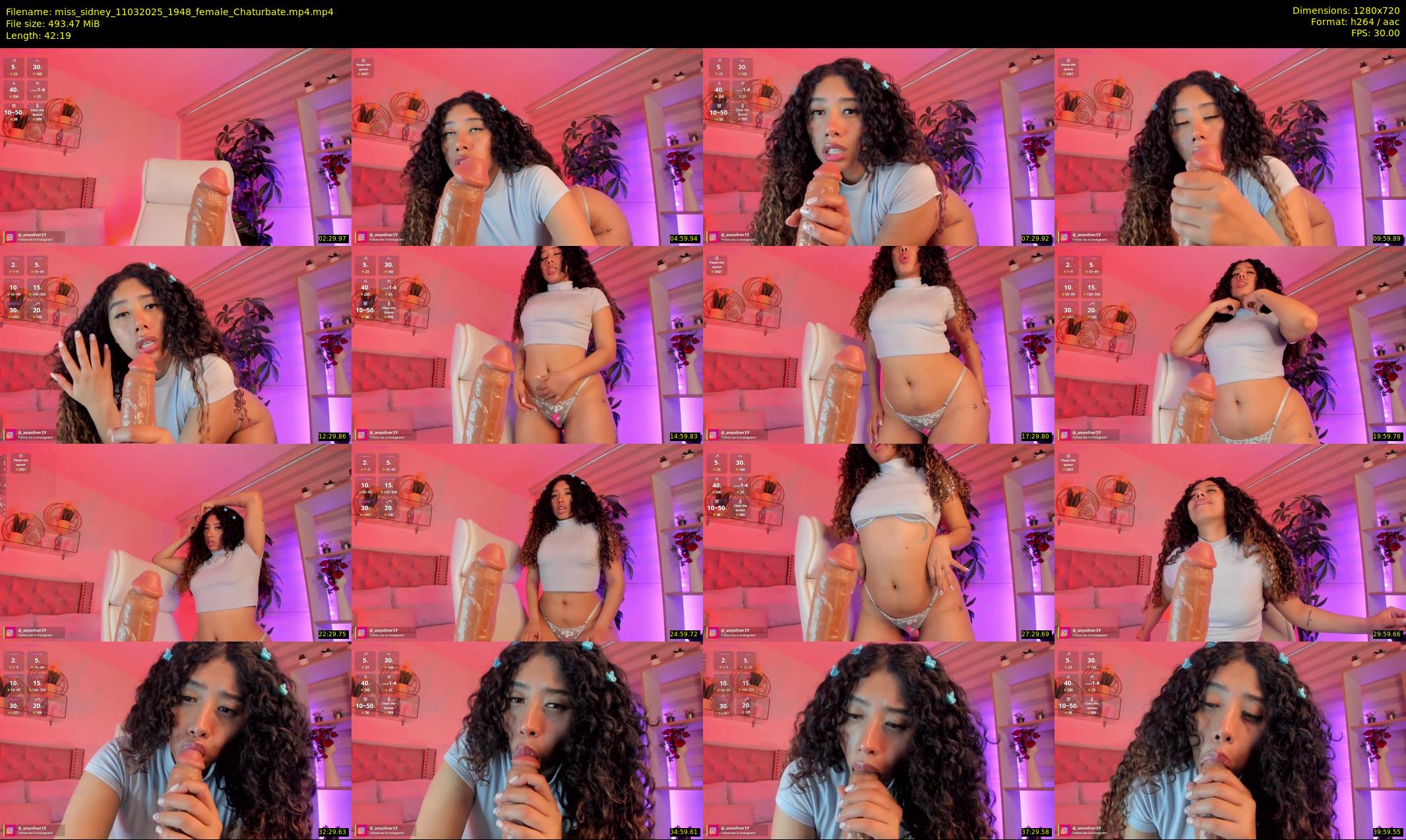 miss_sidney — 43 minute Chaturbate female cam show recording, 720p, Mar 11, 2025