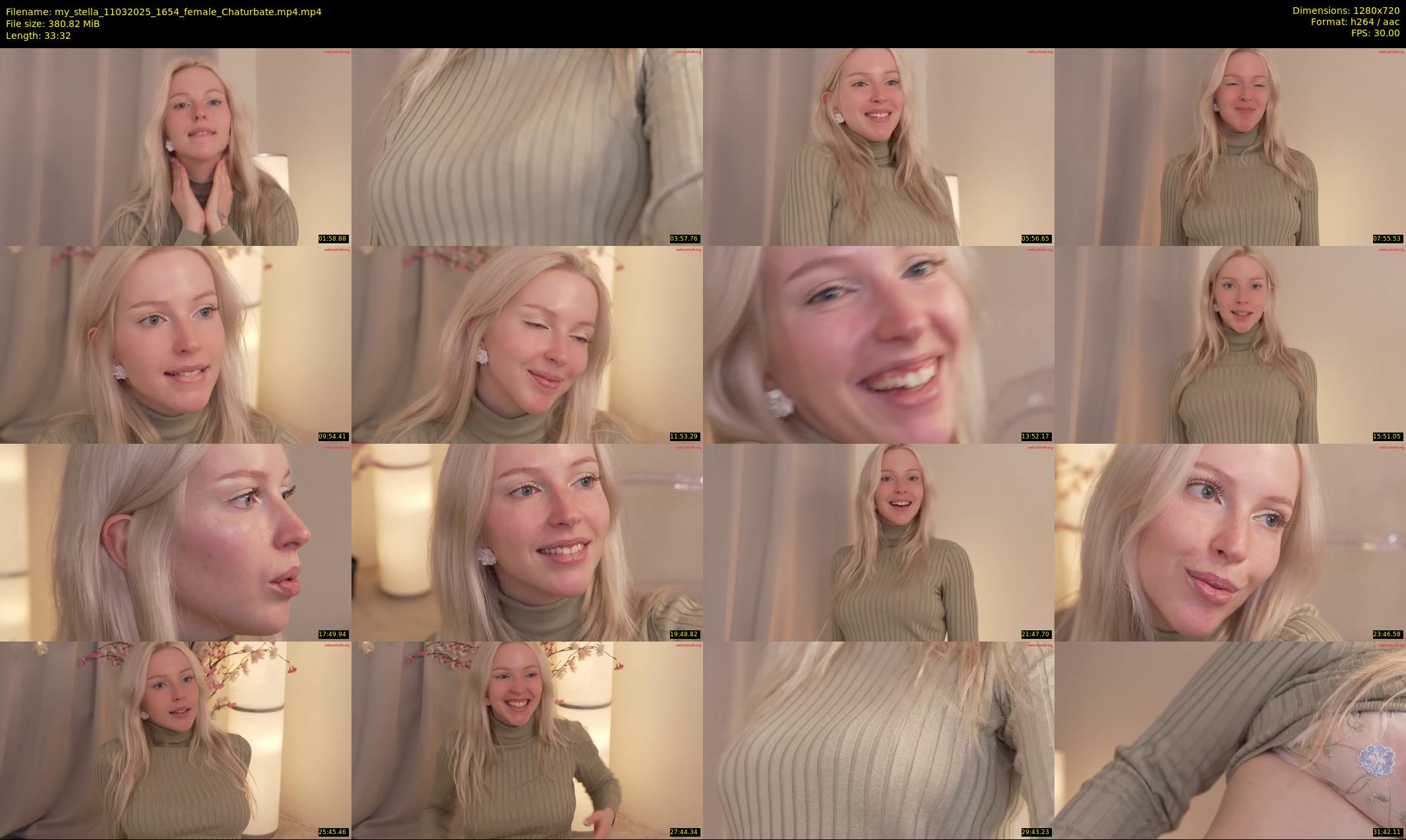 my_stella — 34 minute Chaturbate female cam show recording, 720p, Mar 11, 2025