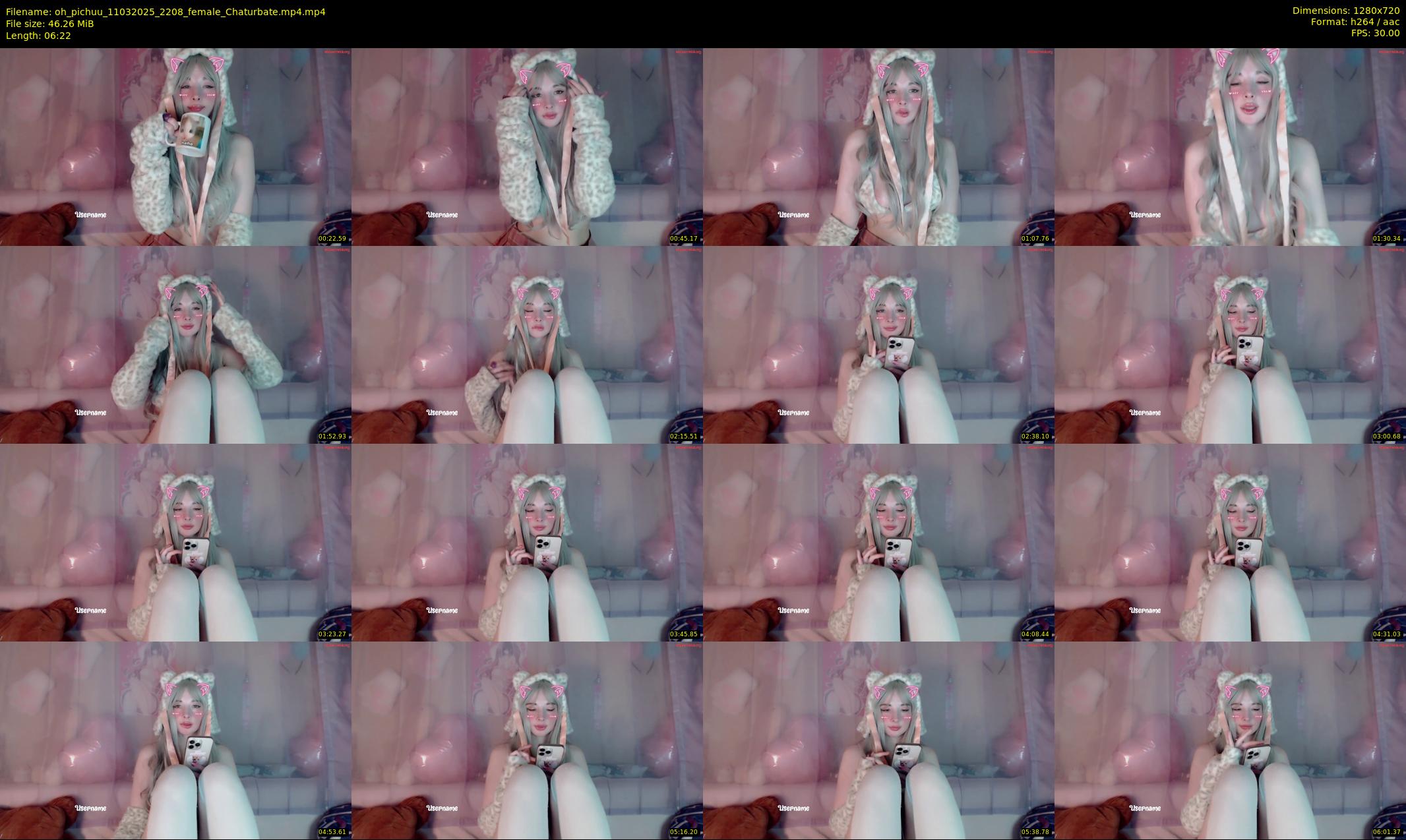 oh_pichuu — 7 minute Chaturbate female cam show recording, 720p, Mar 11, 2025