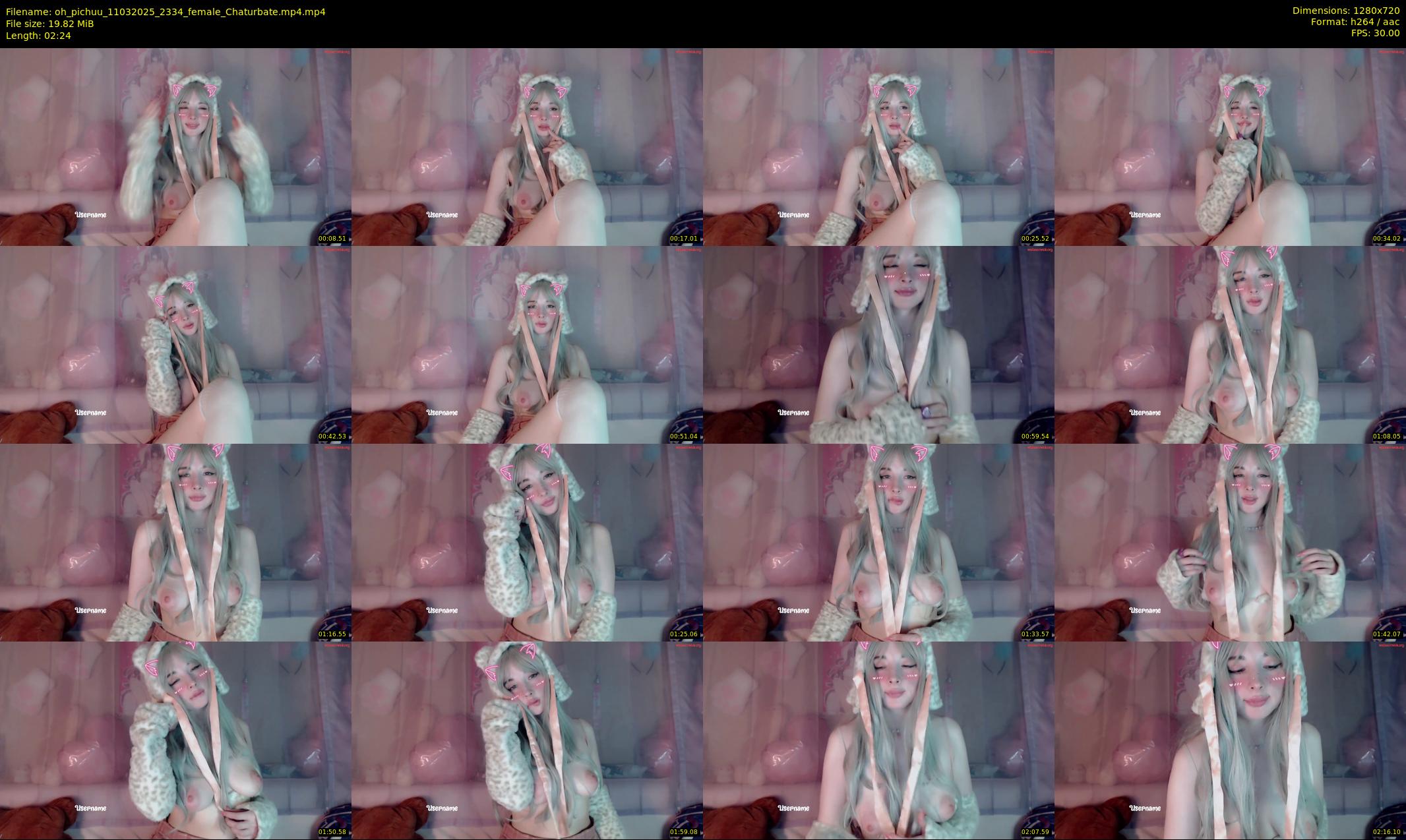 oh_pichuu — 3 minute Chaturbate female cam show recording, 720p, Mar 11, 2025