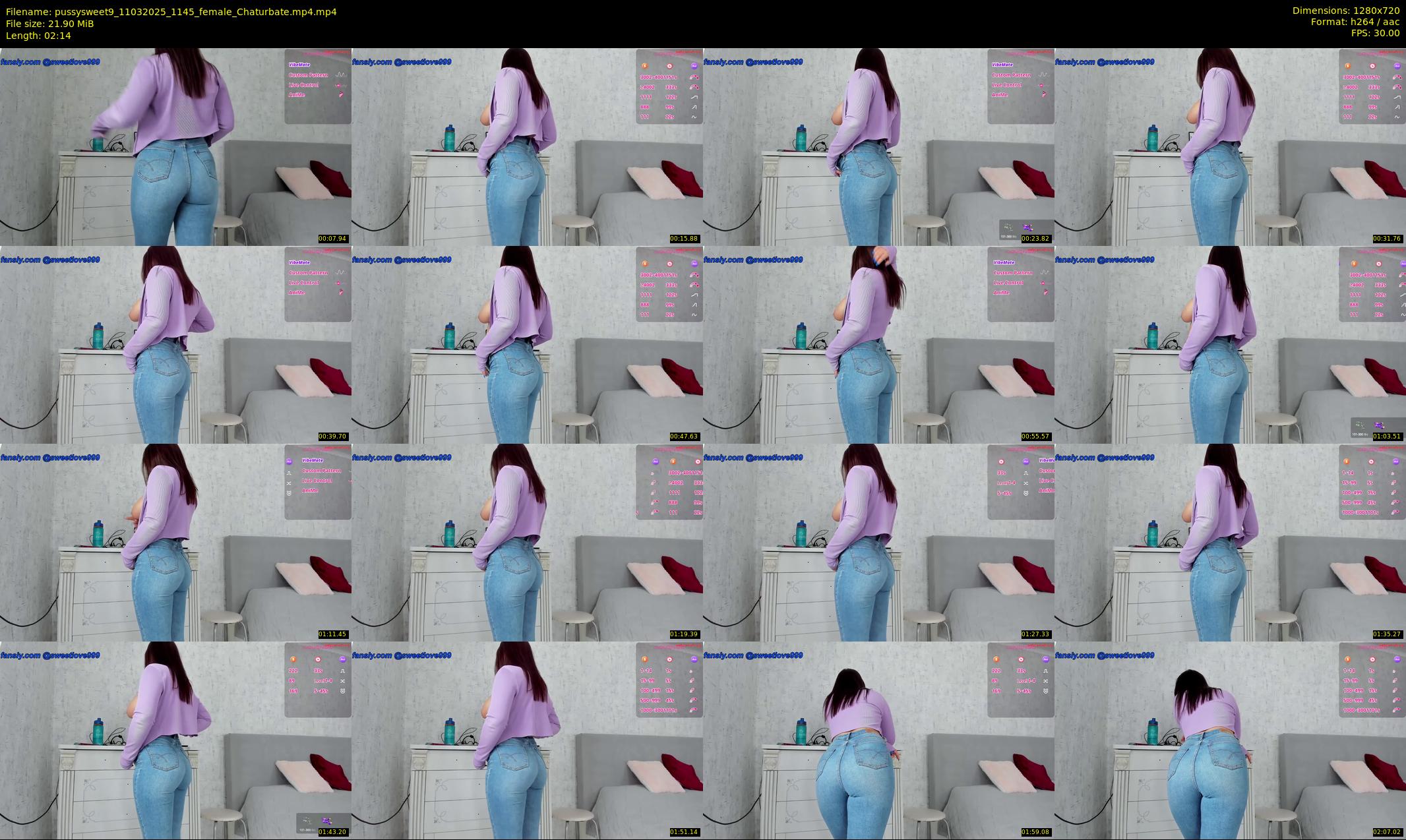 pussysweet9 — 3 minute Chaturbate female cam show recording, 720p, Mar 11, 2025