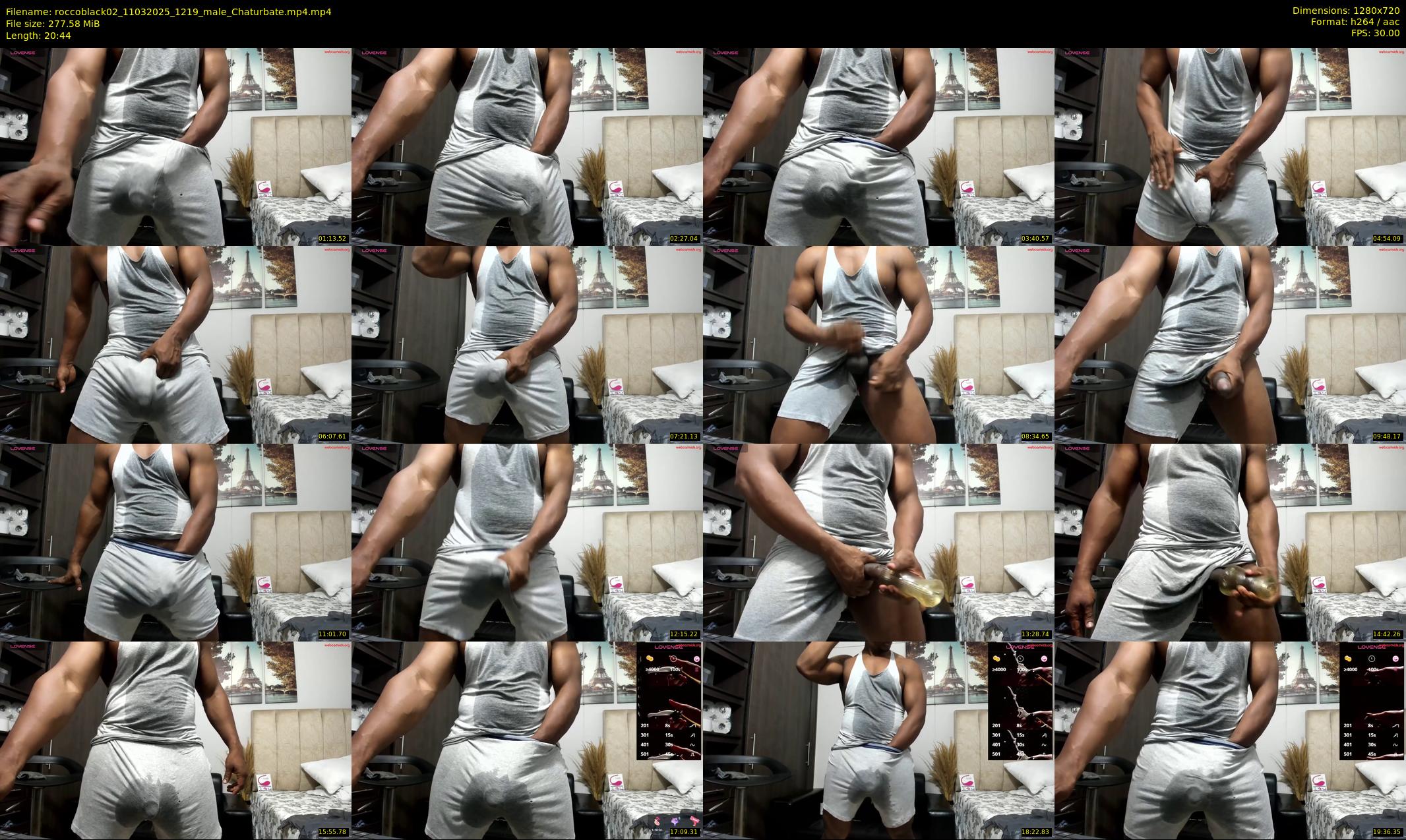 roccoblack02 — 21 minute Chaturbate male cam show recording, 720p, Mar 11, 2025