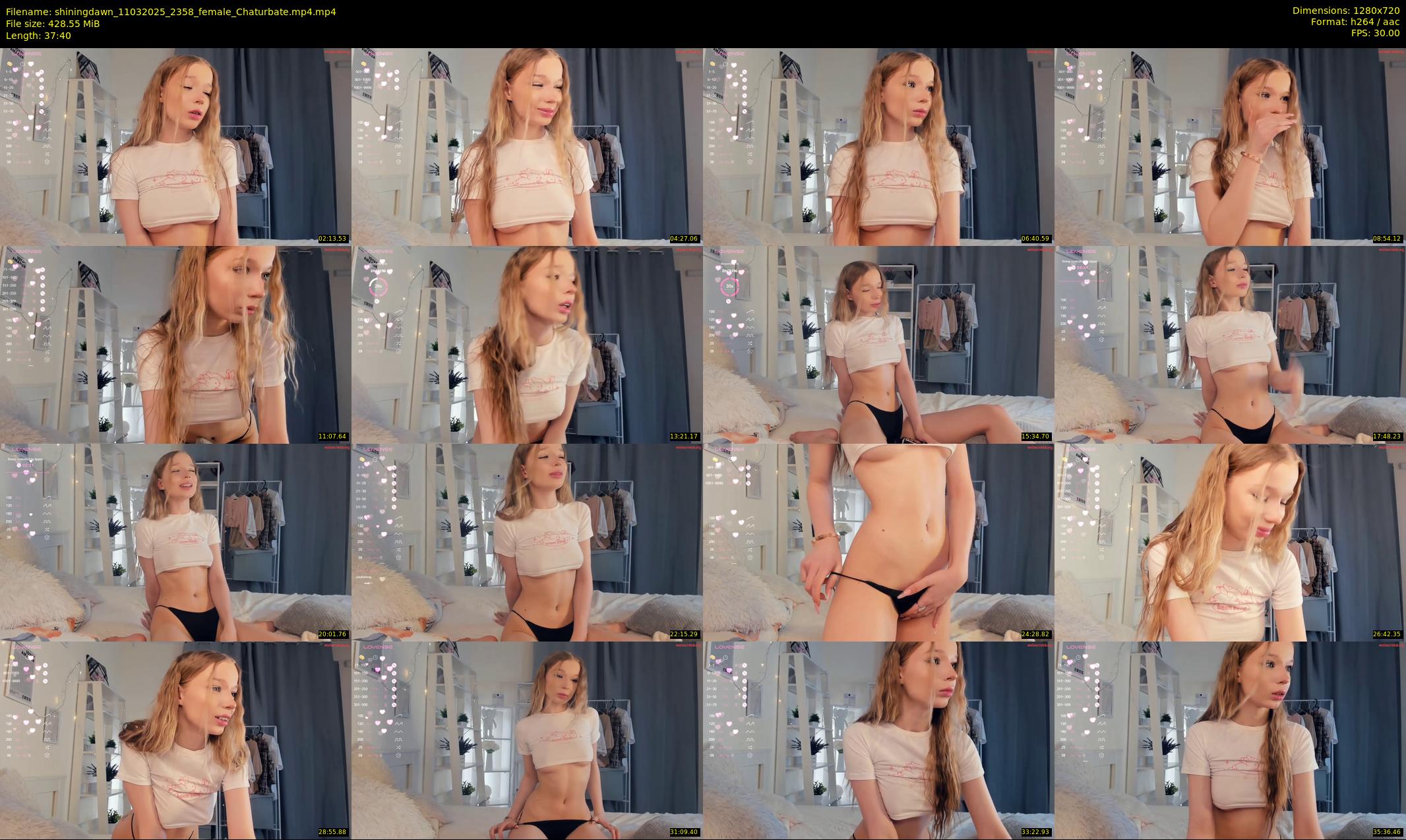 shiningdawn — 38 minute Chaturbate female cam show recording, 720p, Mar 11, 2025