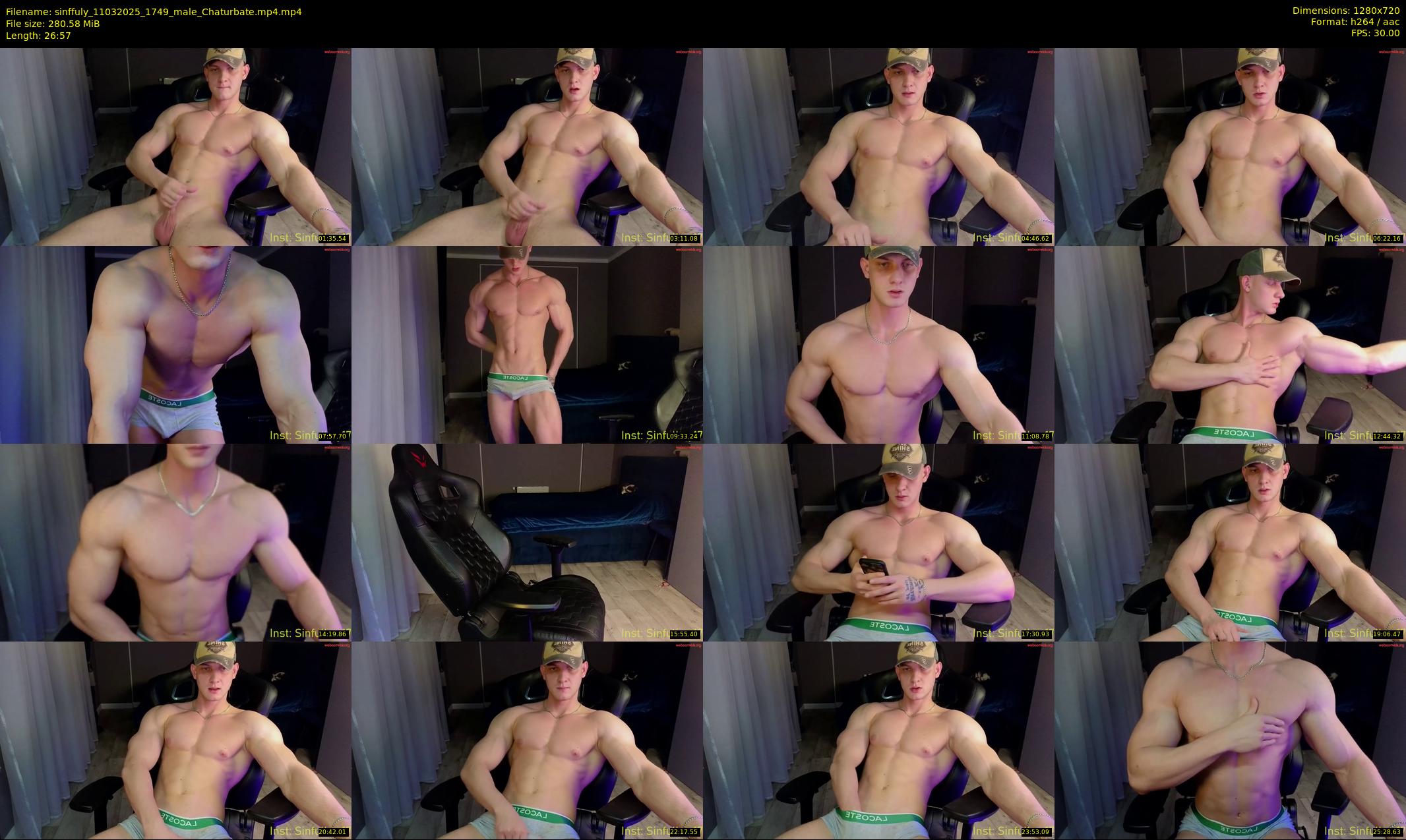 sinffuly — 27 minute Chaturbate male cam show recording, 720p, Mar 11, 2025
