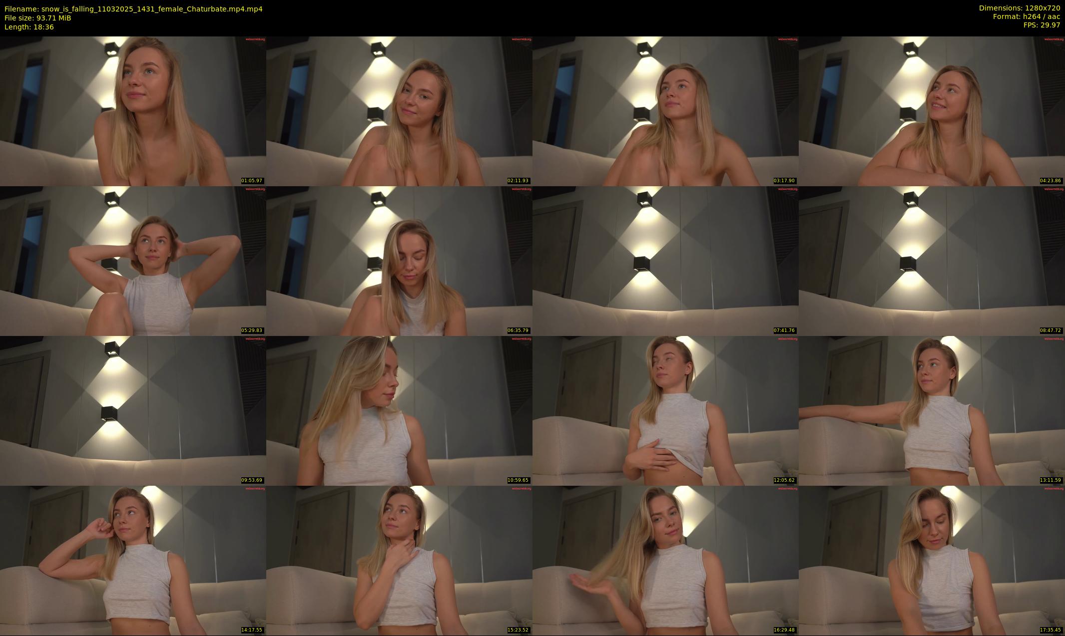 snow_is_falling — 19 minute Chaturbate female cam show recording, 720p, Mar 11, 2025