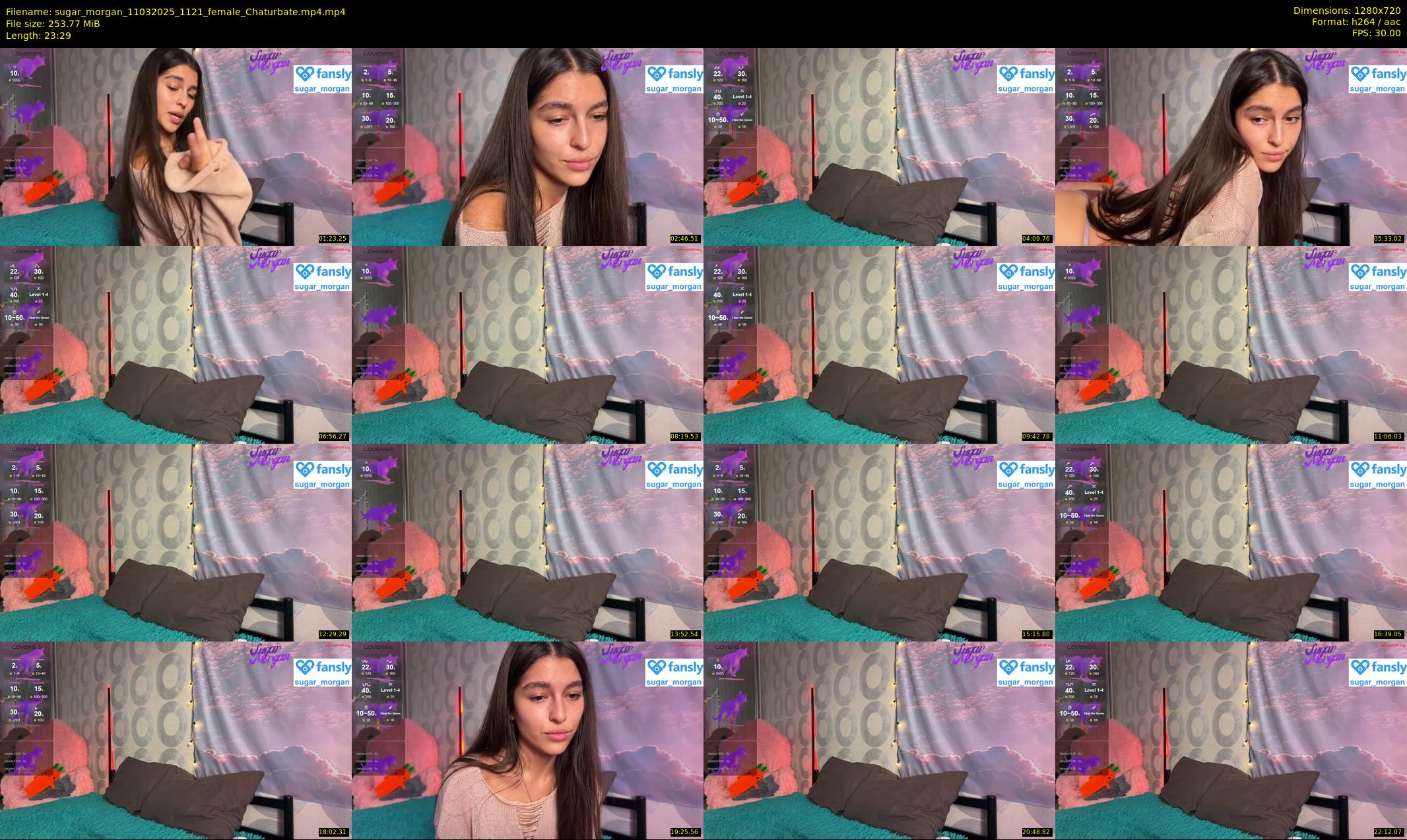 sugar_morgan — 24 minute Chaturbate female cam show recording, 720p, Mar 11, 2025