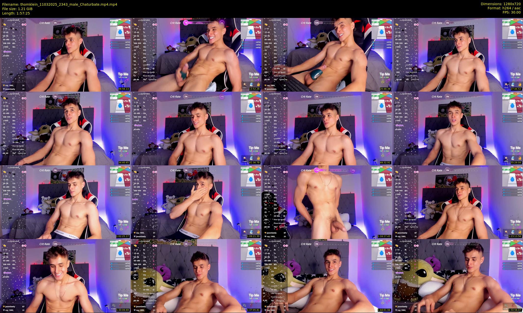 thomklein — 118 minute Chaturbate male cam show recording, 720p, Mar 11, 2025
