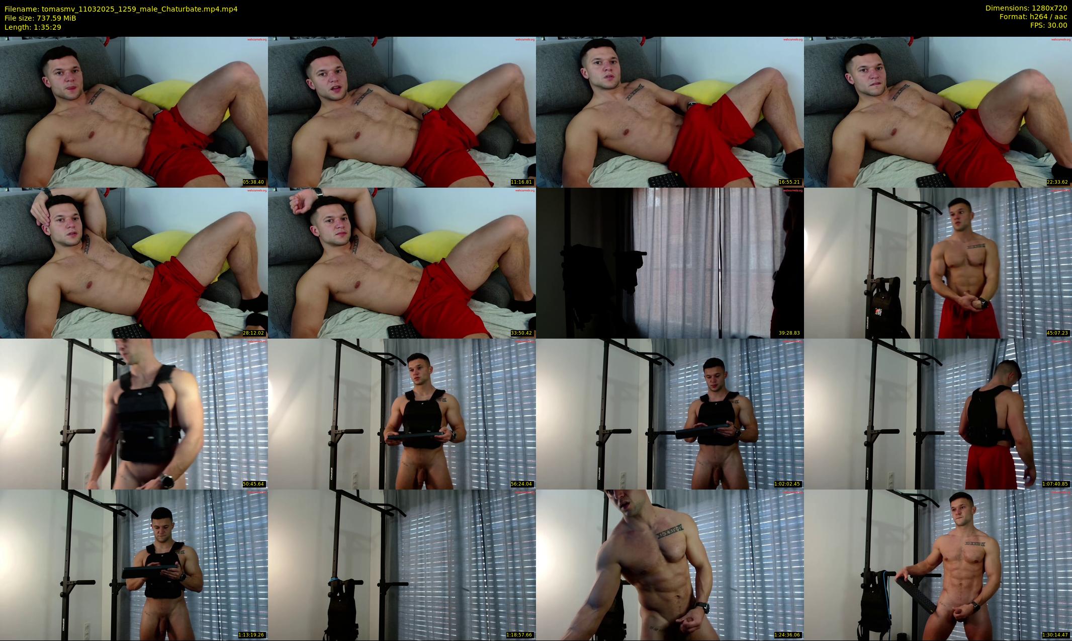 tomasmv — 96 minute Chaturbate male cam show recording, 720p, Mar 11, 2025