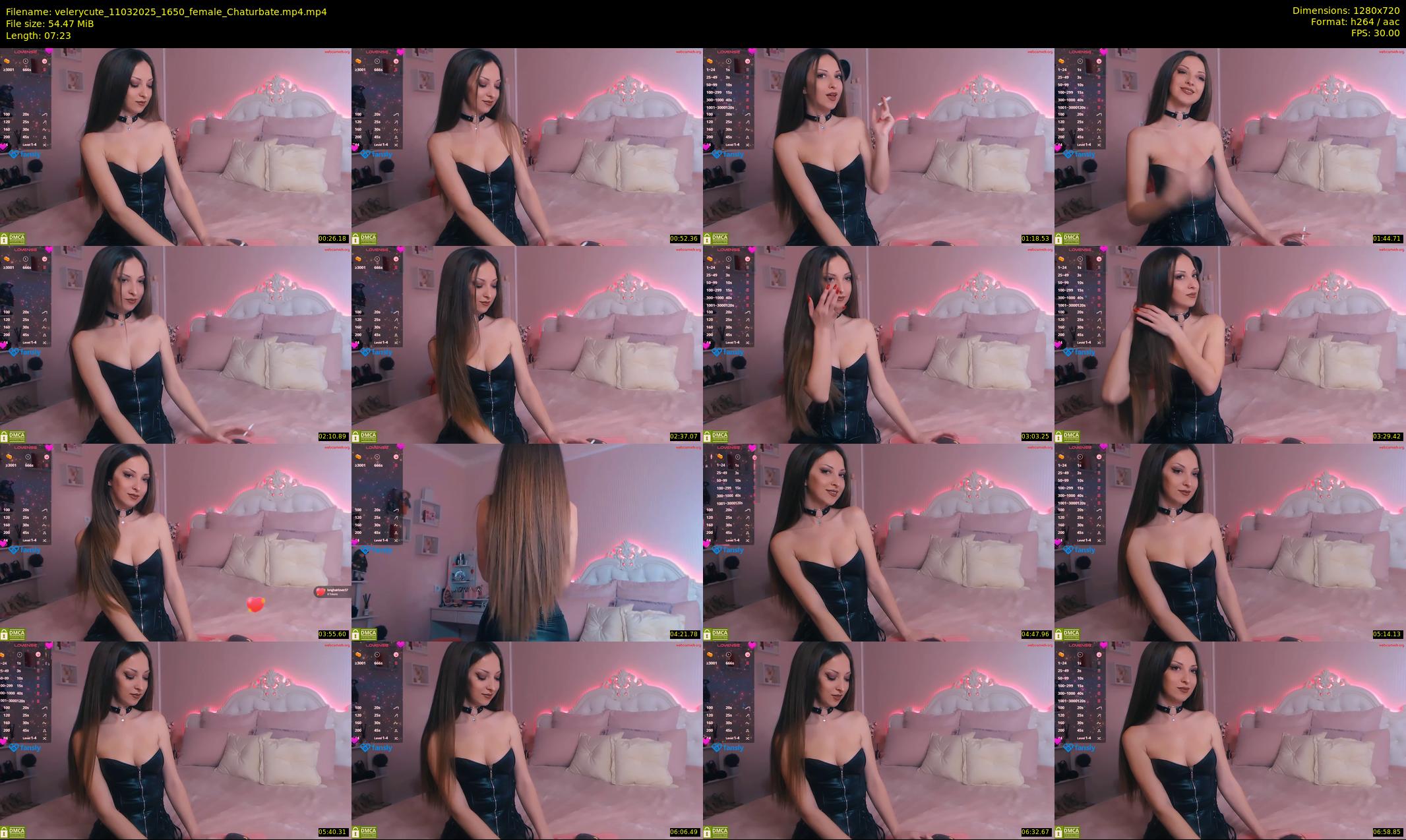 velerycute — 8 minute Chaturbate female cam show recording, 720p, Mar 11, 2025