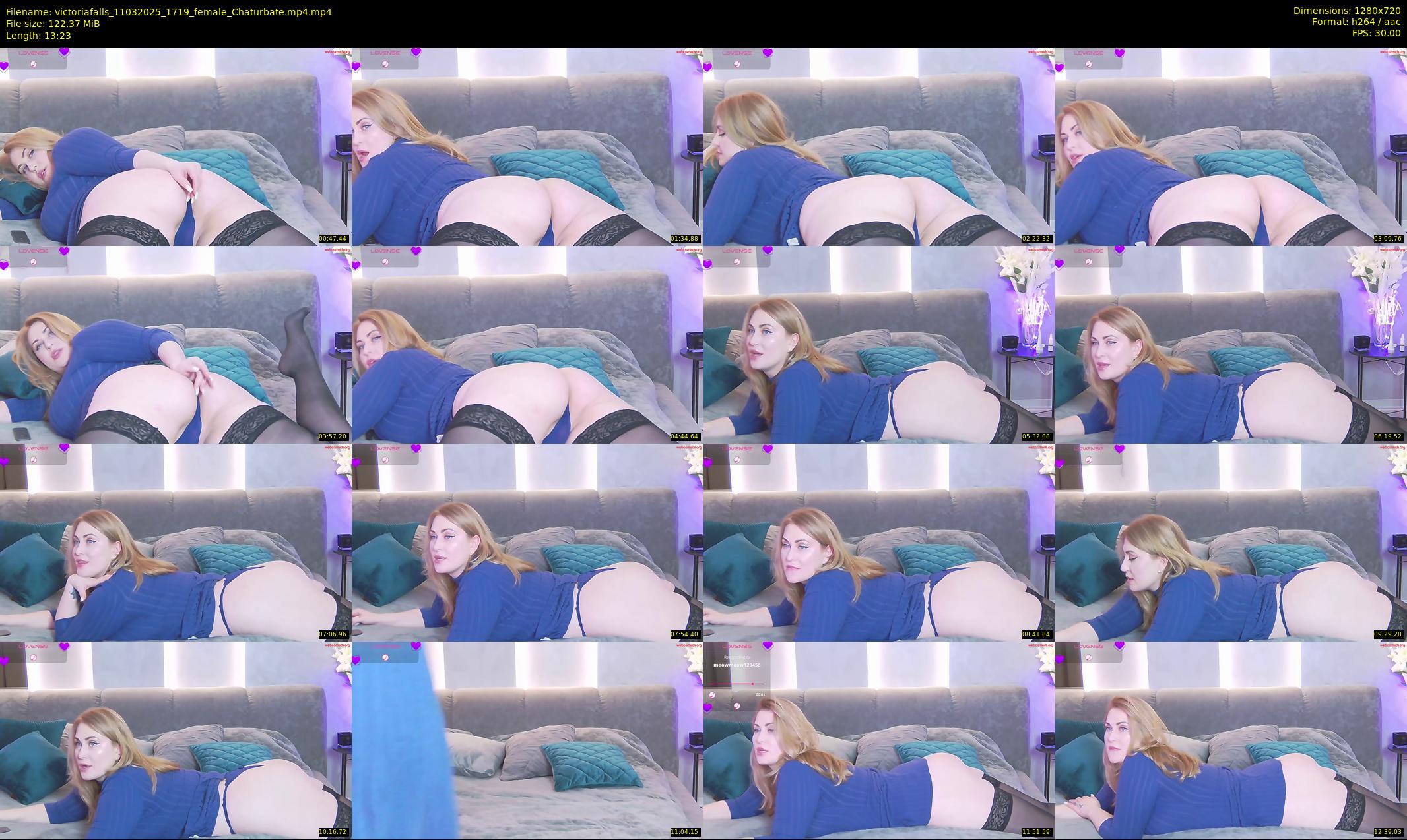 victoriafalls — 14 minute Chaturbate female cam show recording, 720p, Mar 11, 2025