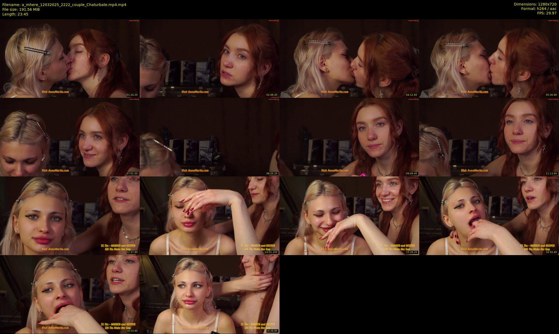 a_mhere — 24 minute Chaturbate couple cam show recording, 720p, Mar 12, 2025