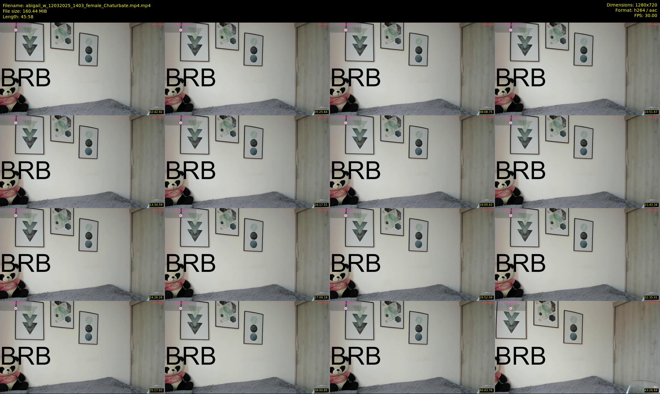 abigail_w — 46 minute Chaturbate female cam show recording, 720p, Mar 12, 2025