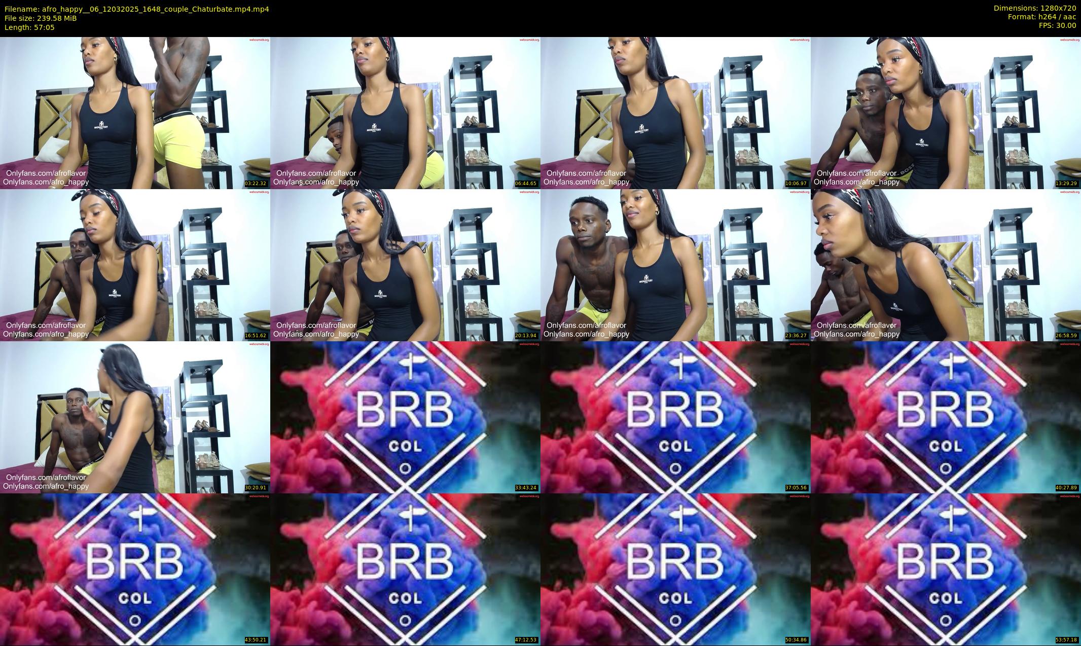 afro_happy__06 — 58 minute Chaturbate couple cam show recording, 720p, Mar 12, 2025