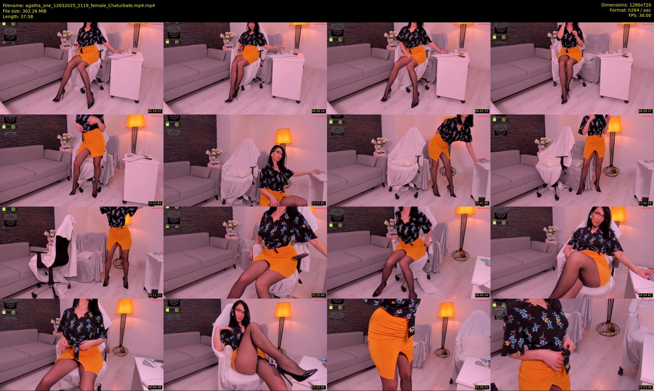 agatha_one — 38 minute Chaturbate female cam show recording, 720p, Mar 12, 2025