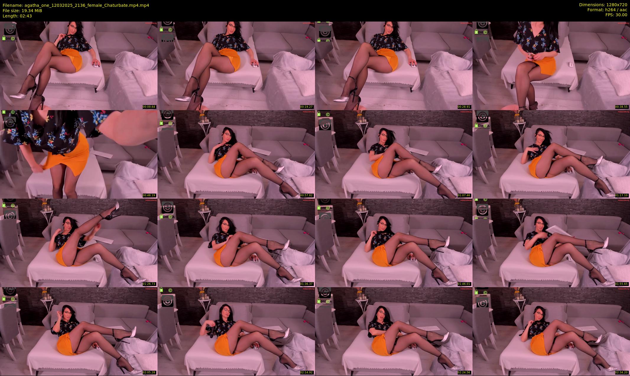 agatha_one — 3 minute Chaturbate female cam show recording, 720p, Mar 12, 2025