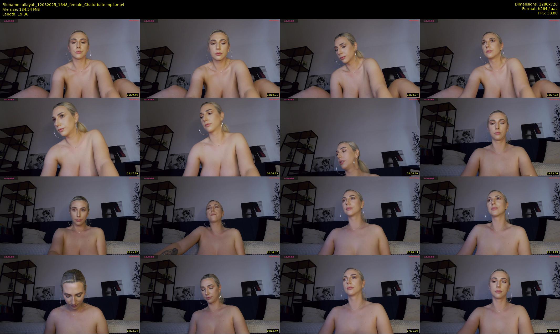 allayah — 20 minute Chaturbate female cam show recording, 720p, Mar 12, 2025
