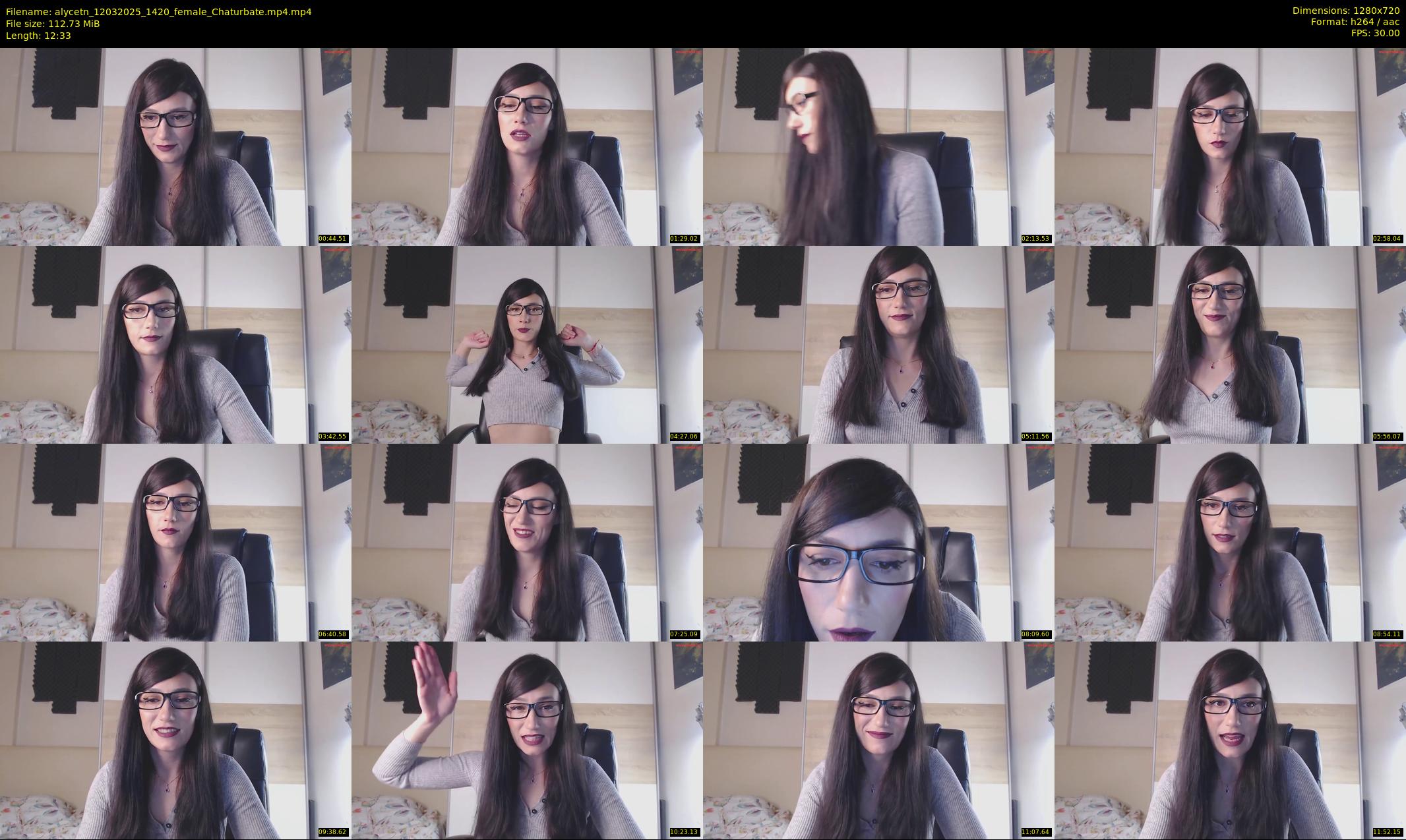 alycetn — 13 minute Chaturbate female cam show recording, 720p, Mar 12, 2025