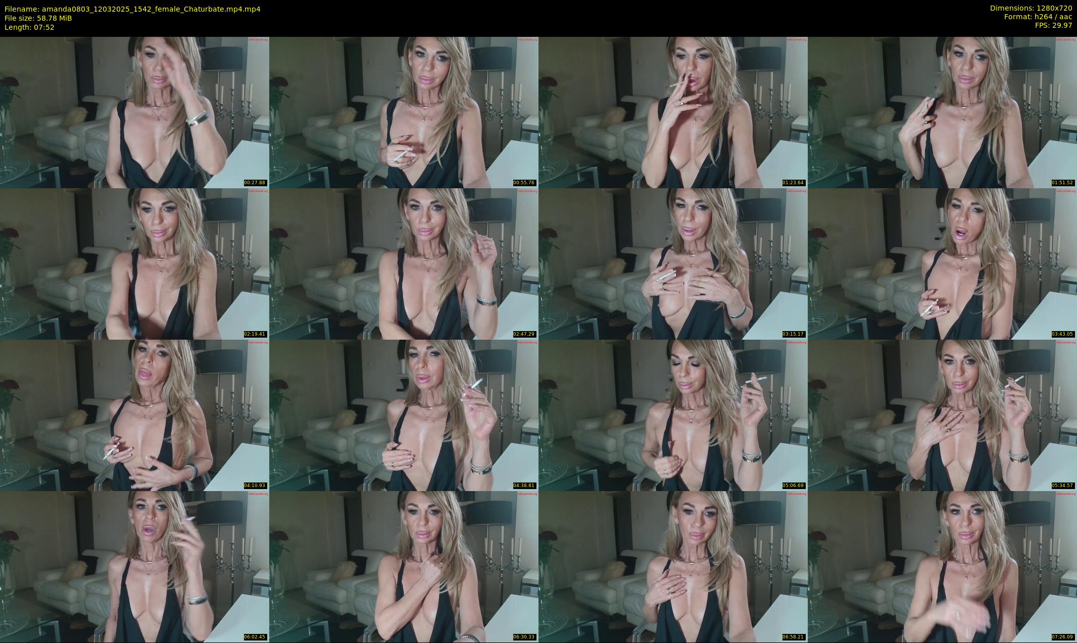 amanda0803 — 8 minute Chaturbate female cam show recording, 720p, Mar 12, 2025