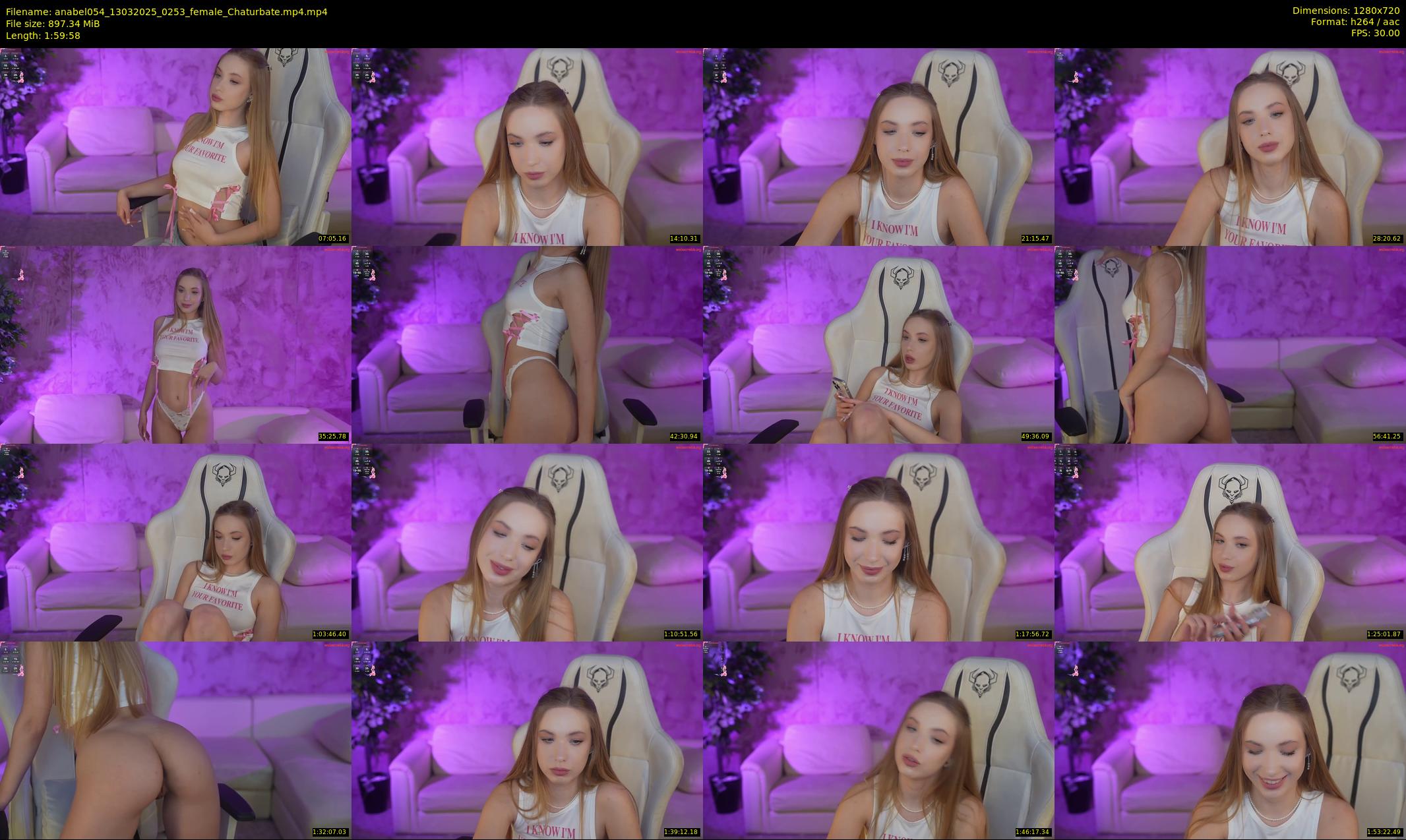 anabel054 — 120 minute Chaturbate female cam show recording, 720p, Mar 13, 2025