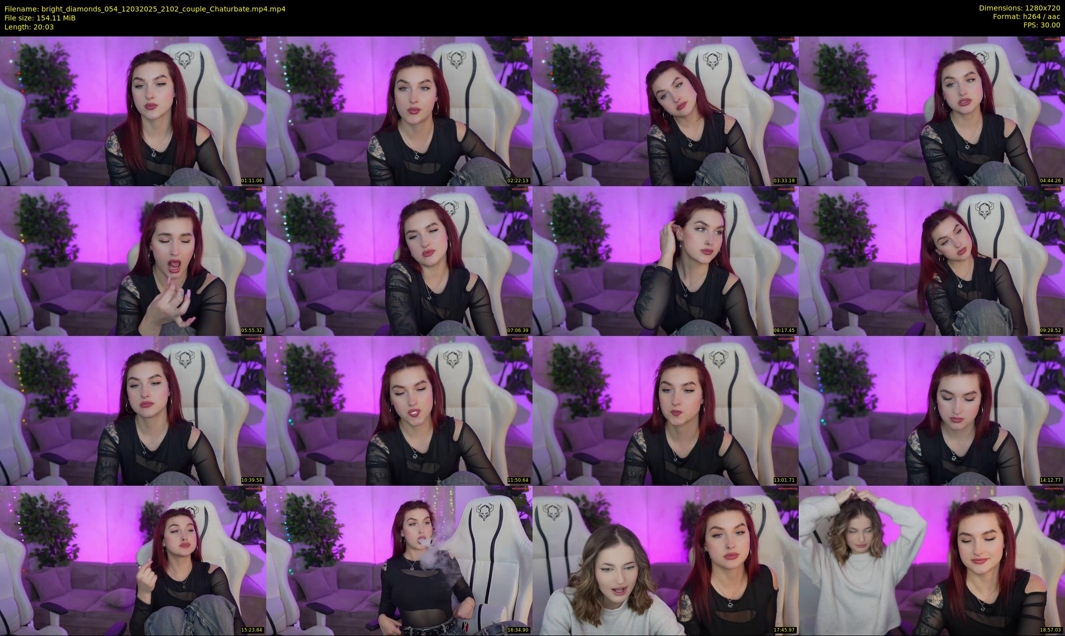 bright_diamonds_054 — 21 minute Chaturbate couple cam show recording, 720p, Mar 12, 2025
