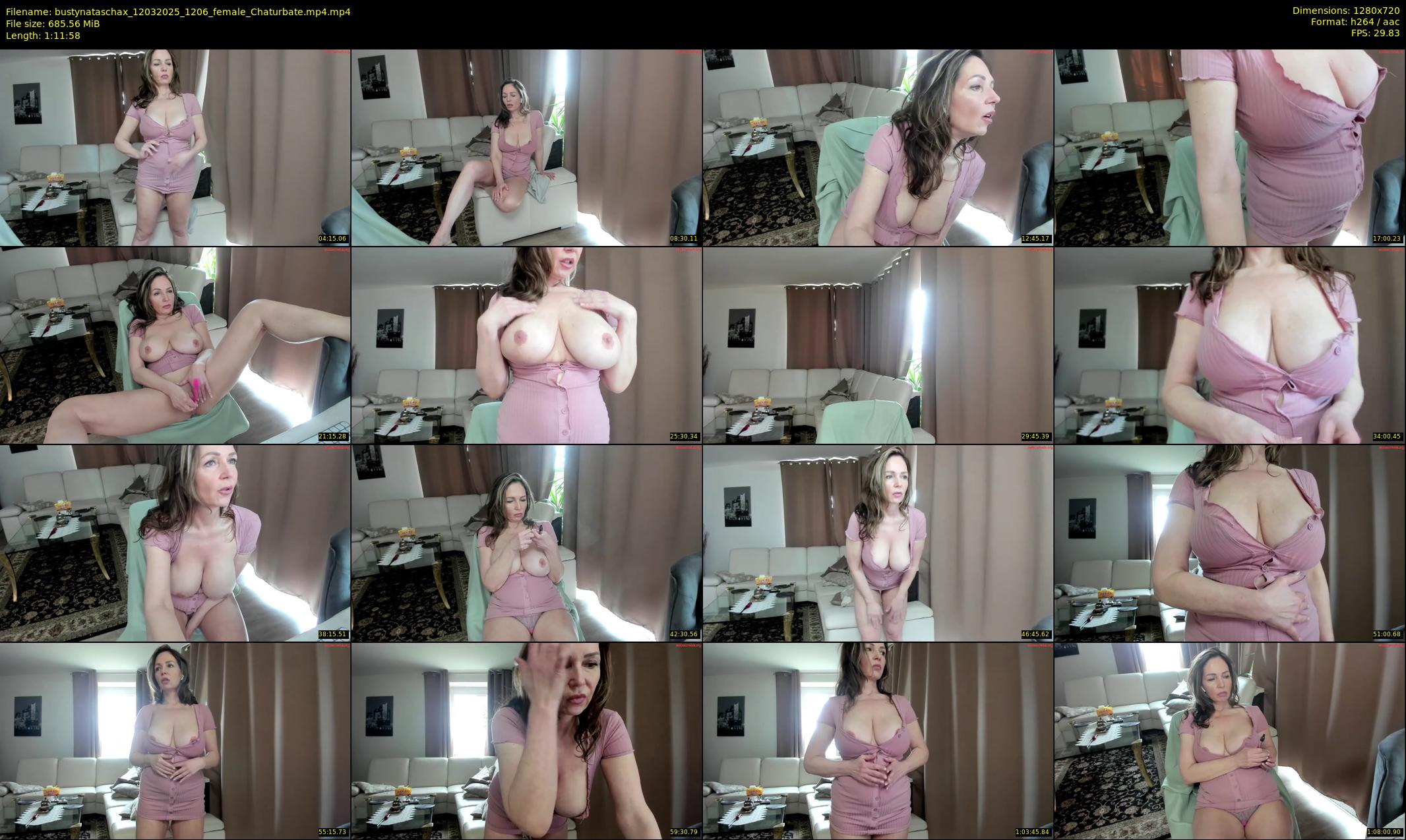 bustynataschax — 72 minute Chaturbate female cam show recording, 720p, Mar 12, 2025