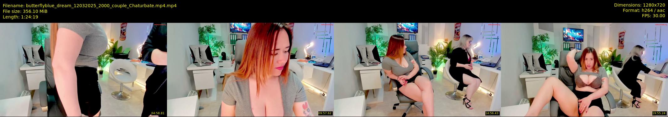 butterflyblue_dream — 85 minute Chaturbate couple cam show recording, 720p, Mar 12, 2025