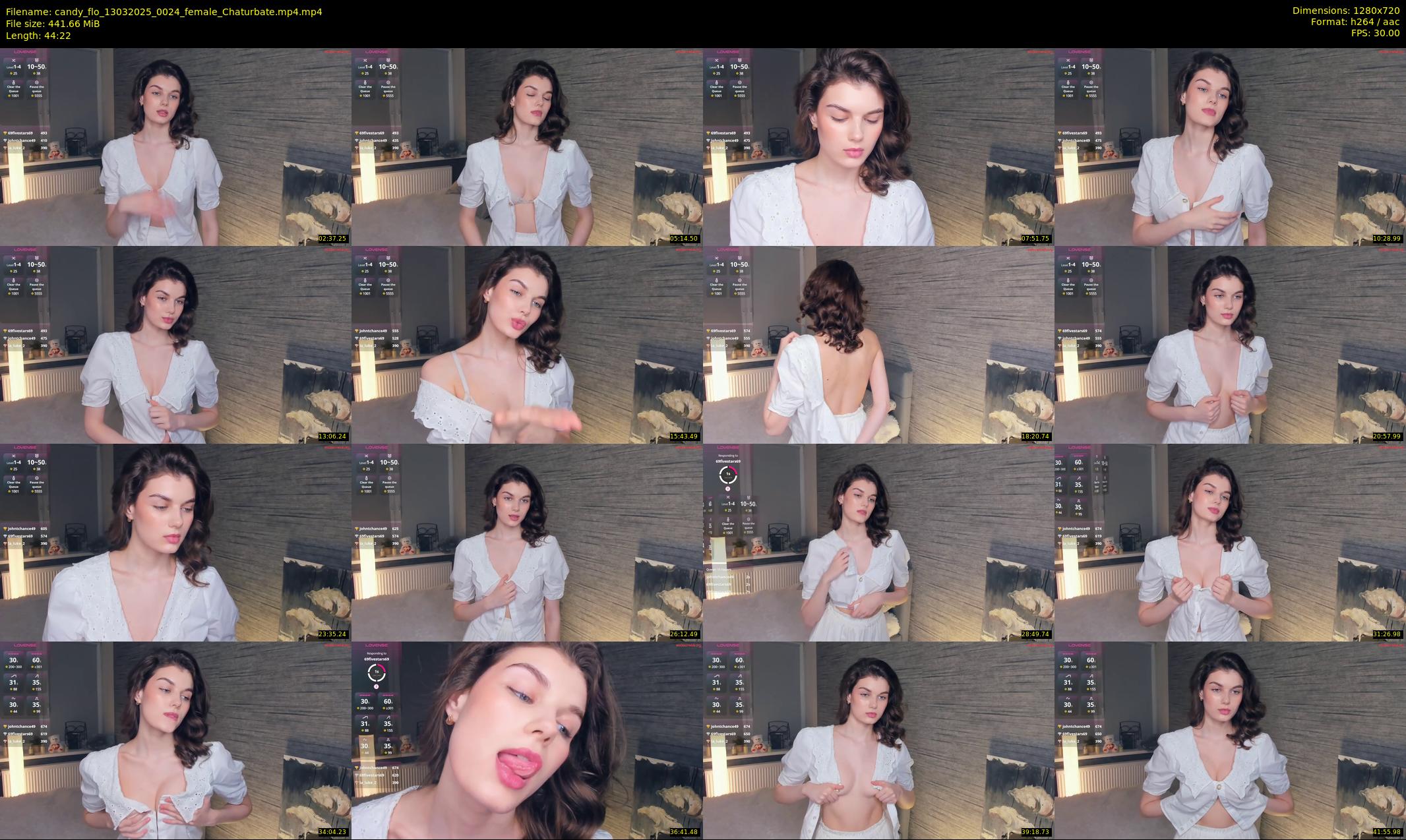 candy_flo — 45 minute Chaturbate female cam show recording, 720p, Mar 13, 2025