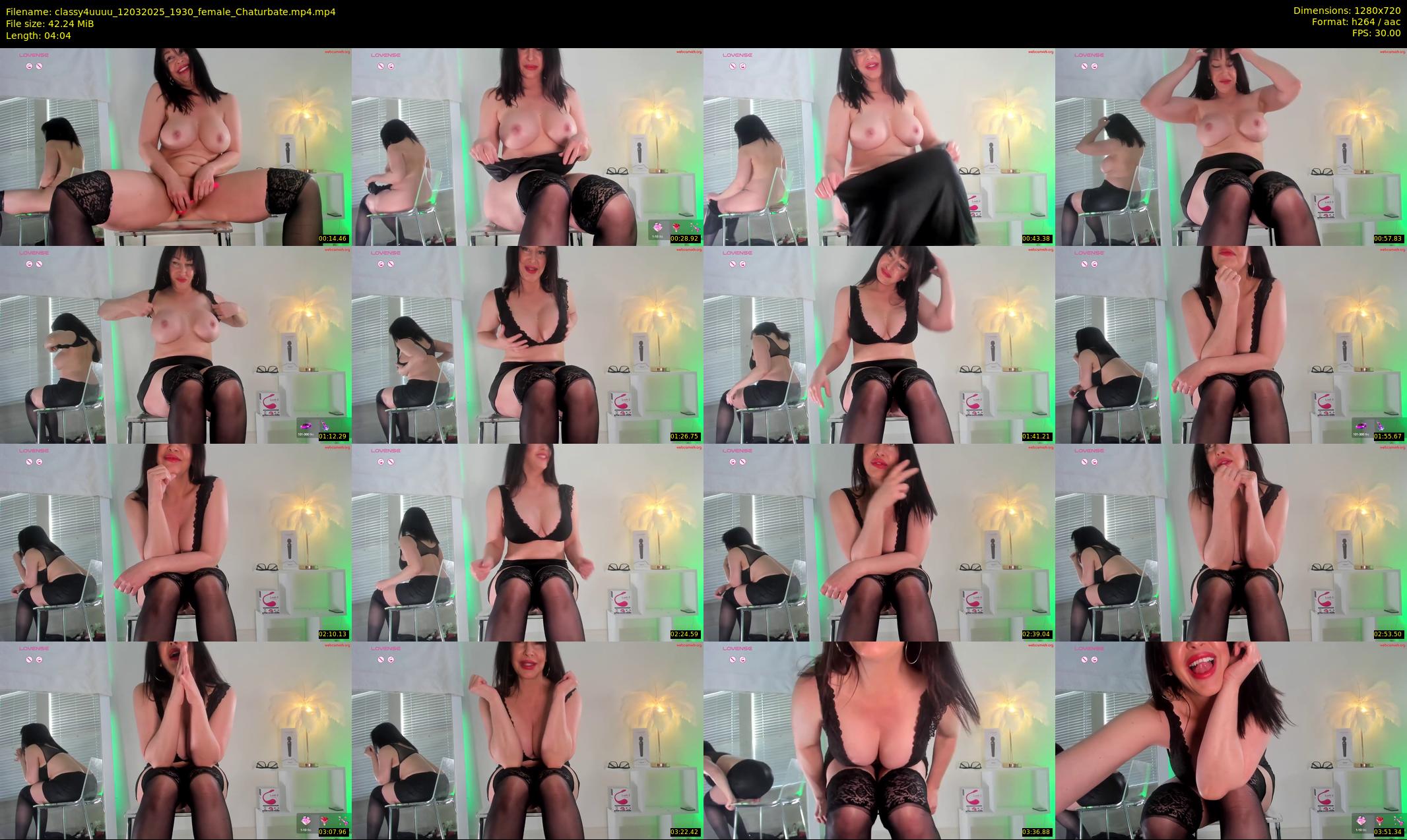 classy4uuuu — 5 minute Chaturbate female cam show recording, 720p, Mar 12, 2025
