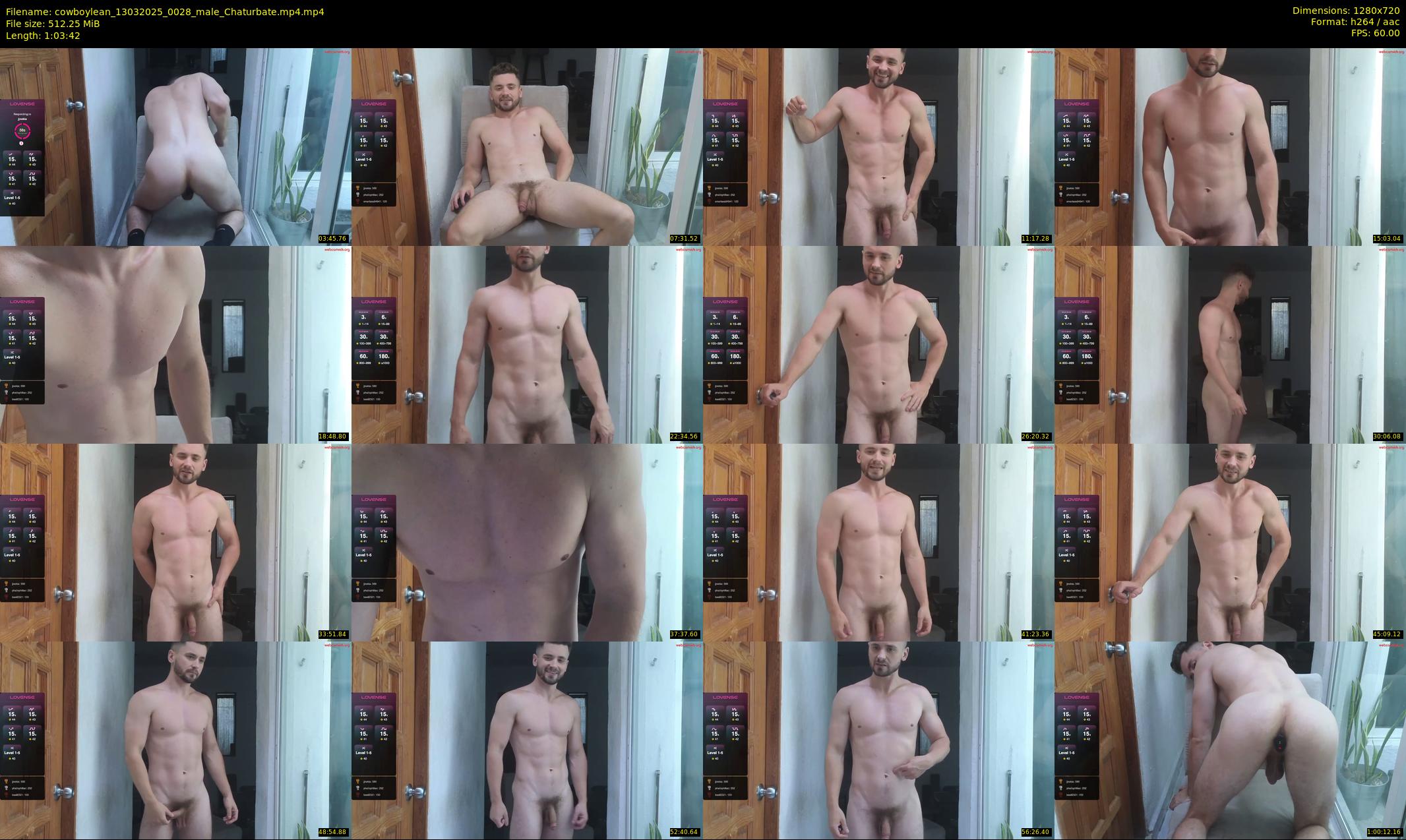 cowboylean — 64 minute Chaturbate male cam show recording, 720p, Mar 13, 2025