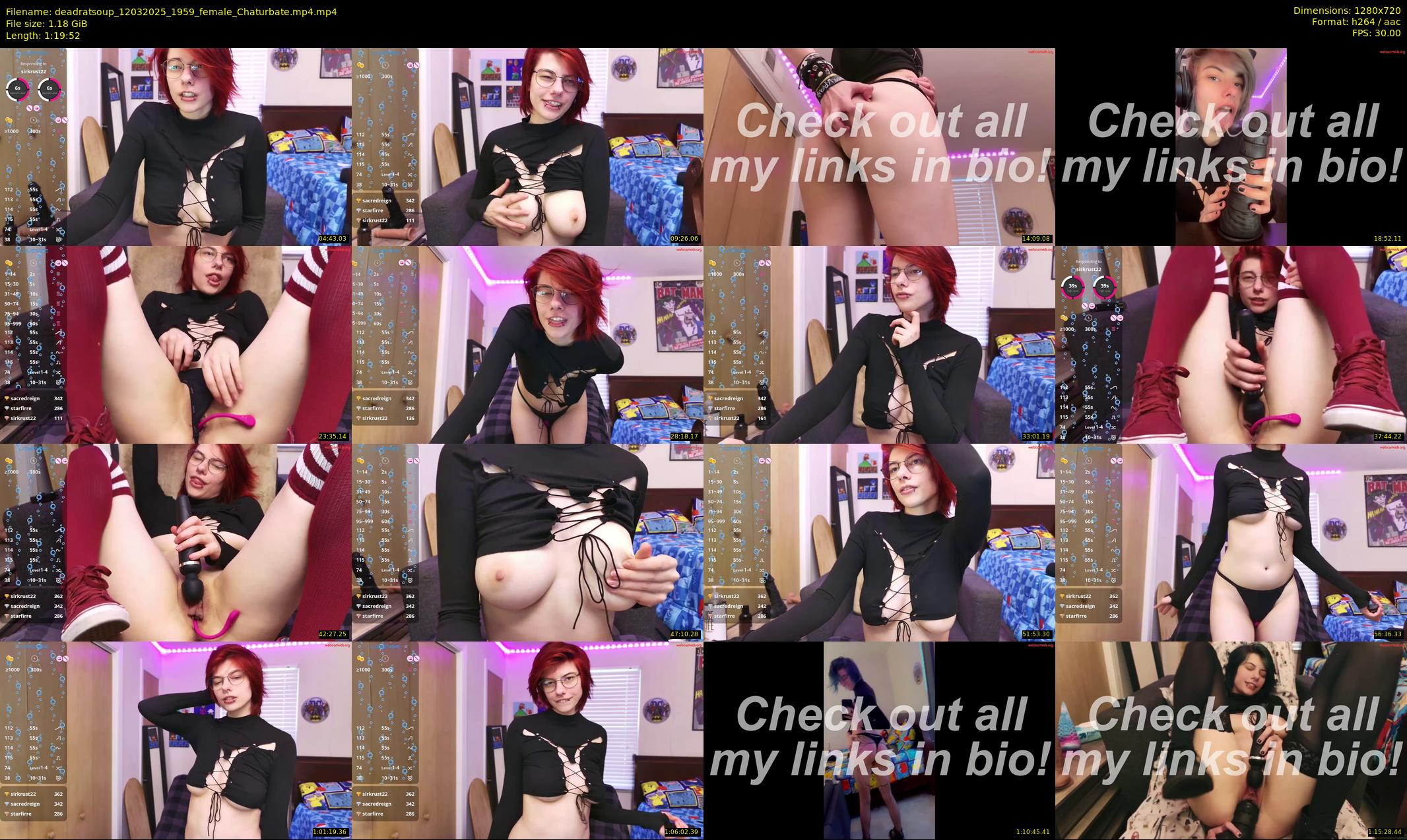deadratsoup — 80 minute Chaturbate female cam show recording, 720p, Mar 12, 2025