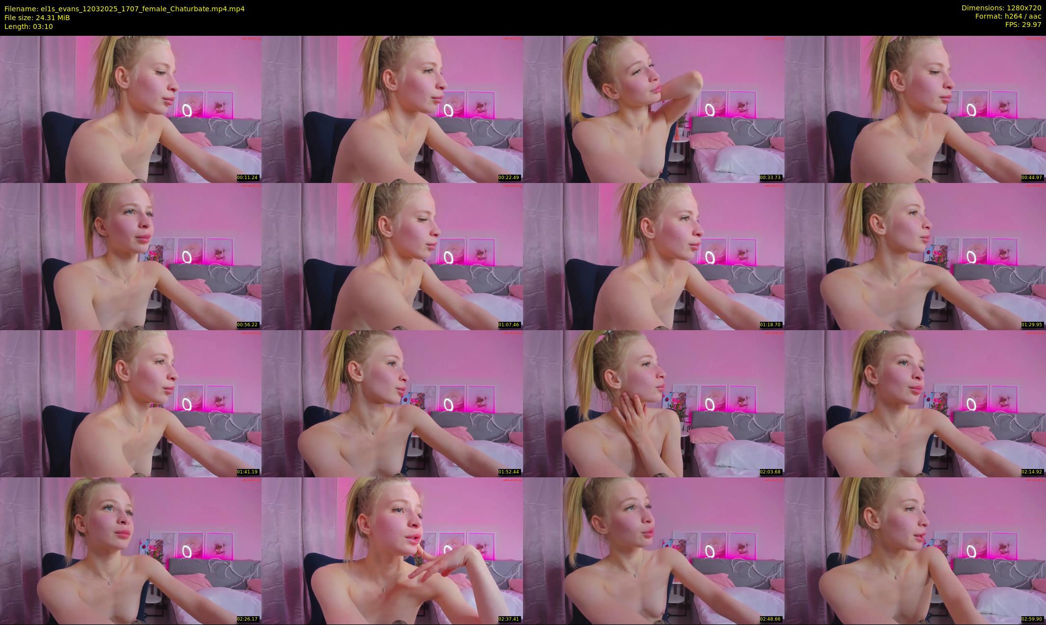 el1s_evans — 4 minute Chaturbate female cam show recording, 720p, Mar 12, 2025