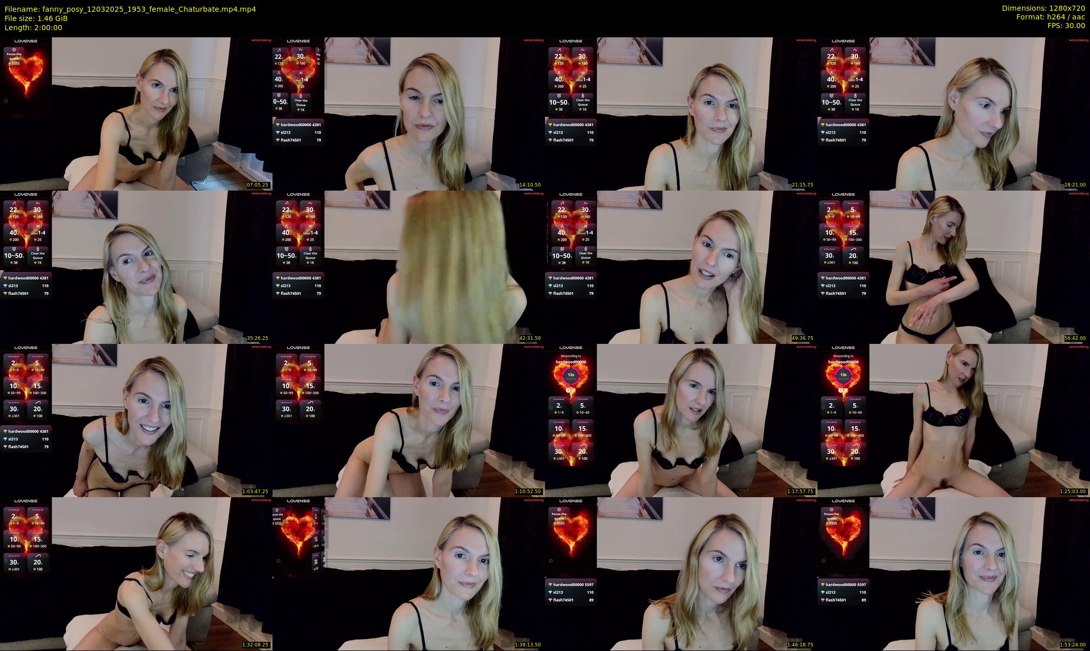 fanny_posy — 120 minute Chaturbate female cam show recording, 720p, Mar 12, 2025