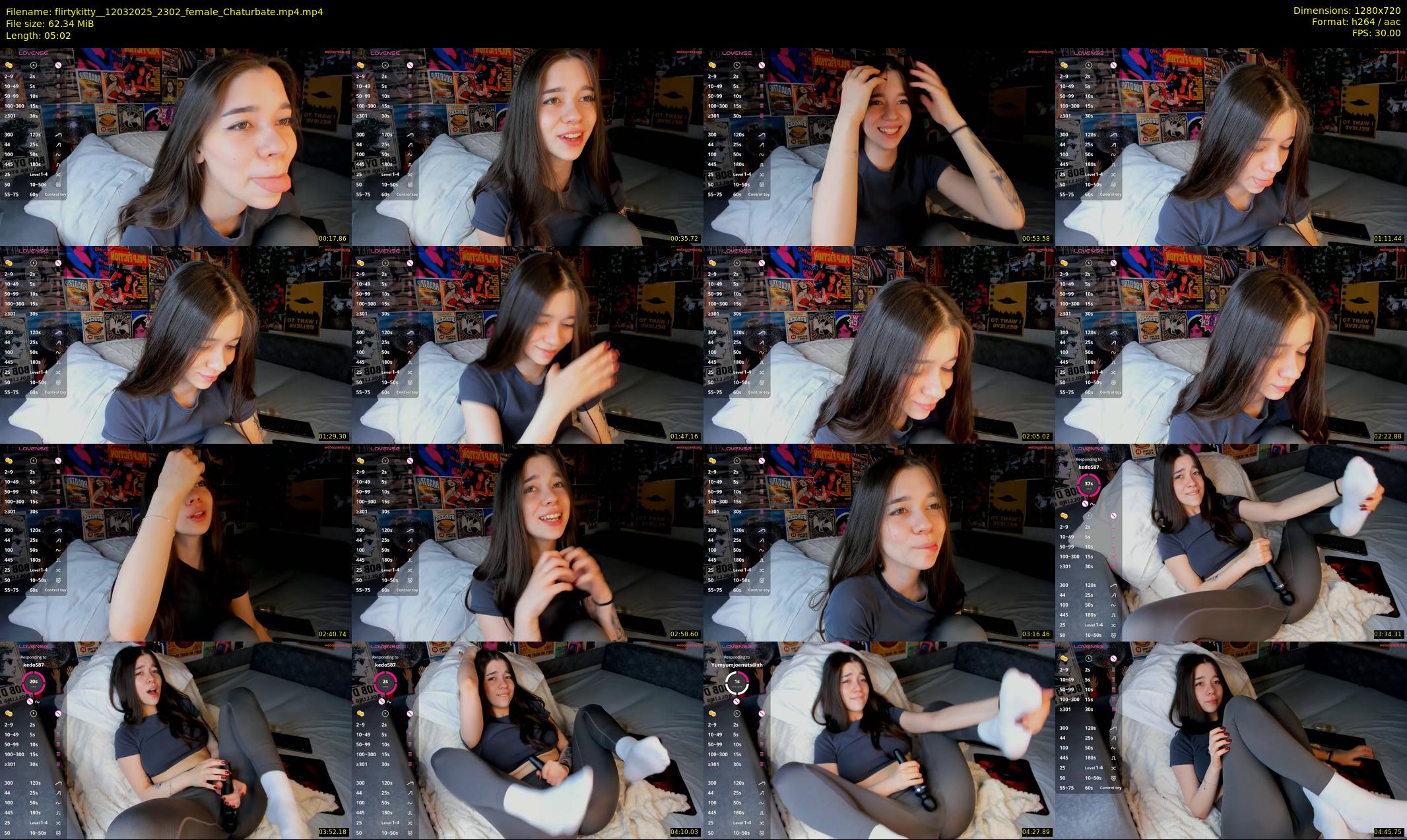 flirtykitty_ — 6 minute Chaturbate female cam show recording, 720p, Mar 12, 2025