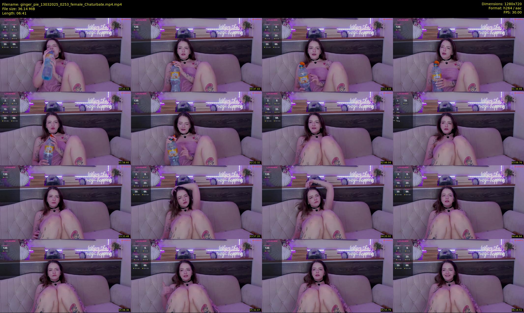 ginger_pie — 7 minute Chaturbate female cam show recording, 720p, Mar 13, 2025