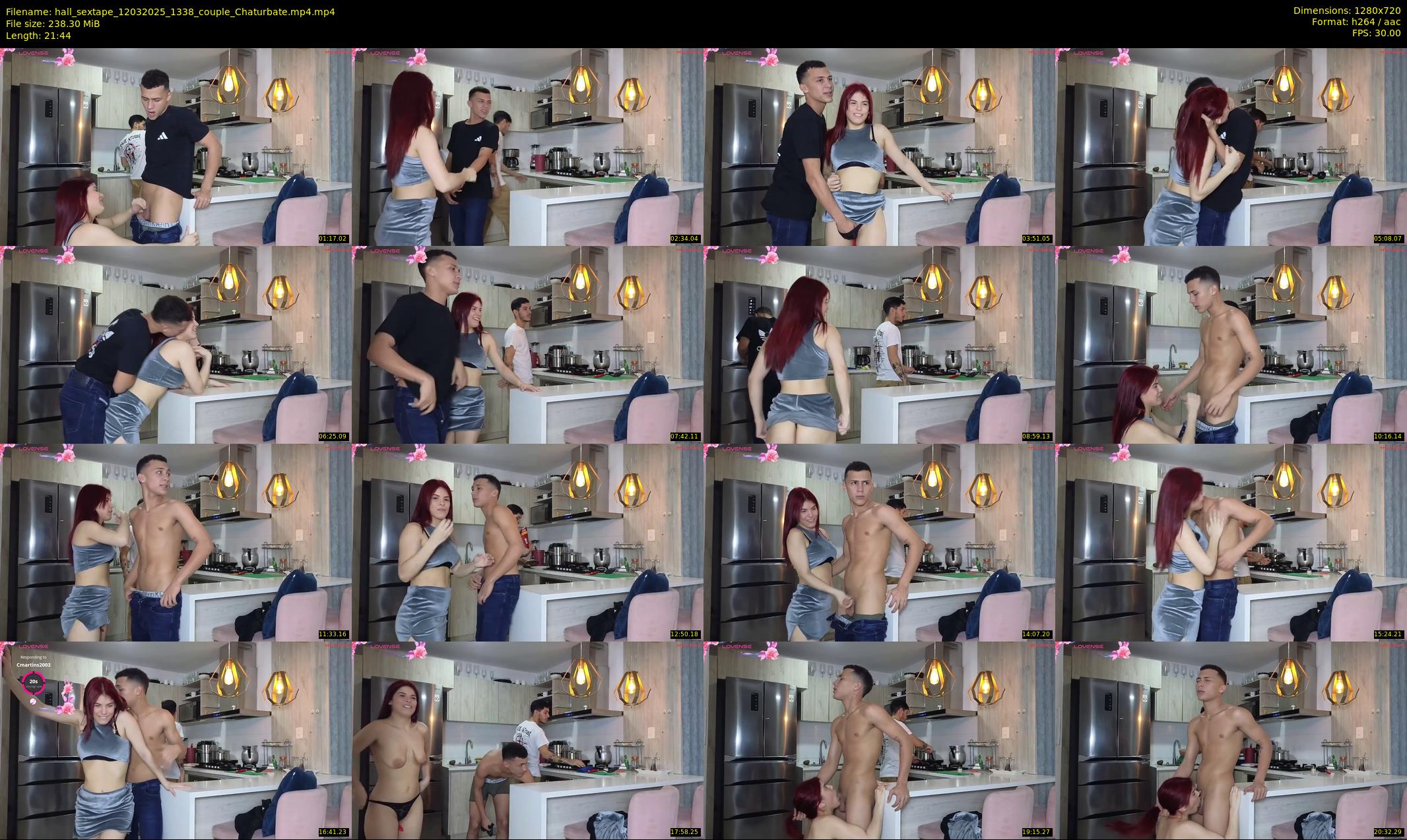 hall_sextape — 22 minute Chaturbate couple cam show recording, 720p, Mar 12, 2025