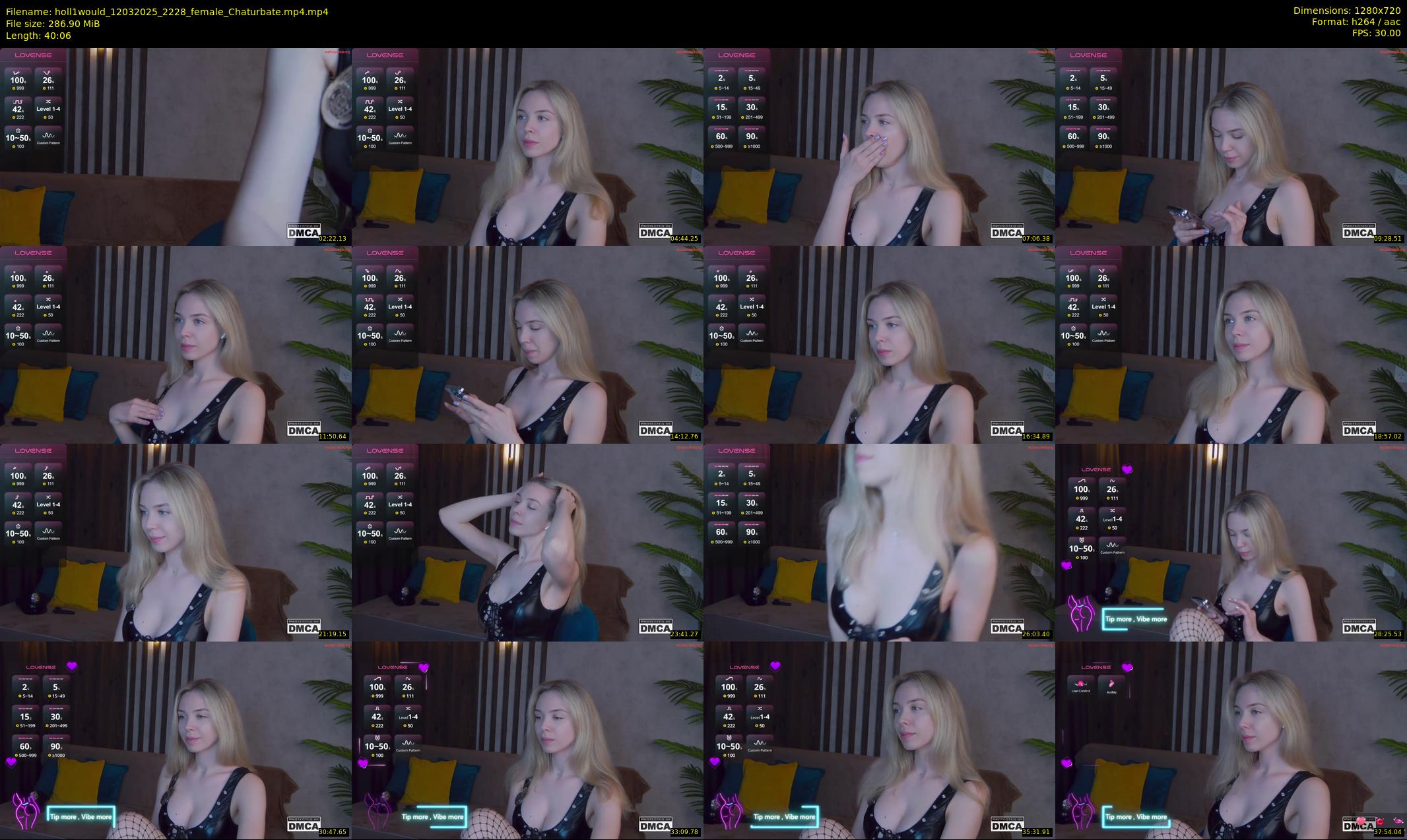 holl1would — 41 minute Chaturbate female cam show recording, 720p, Mar 12, 2025