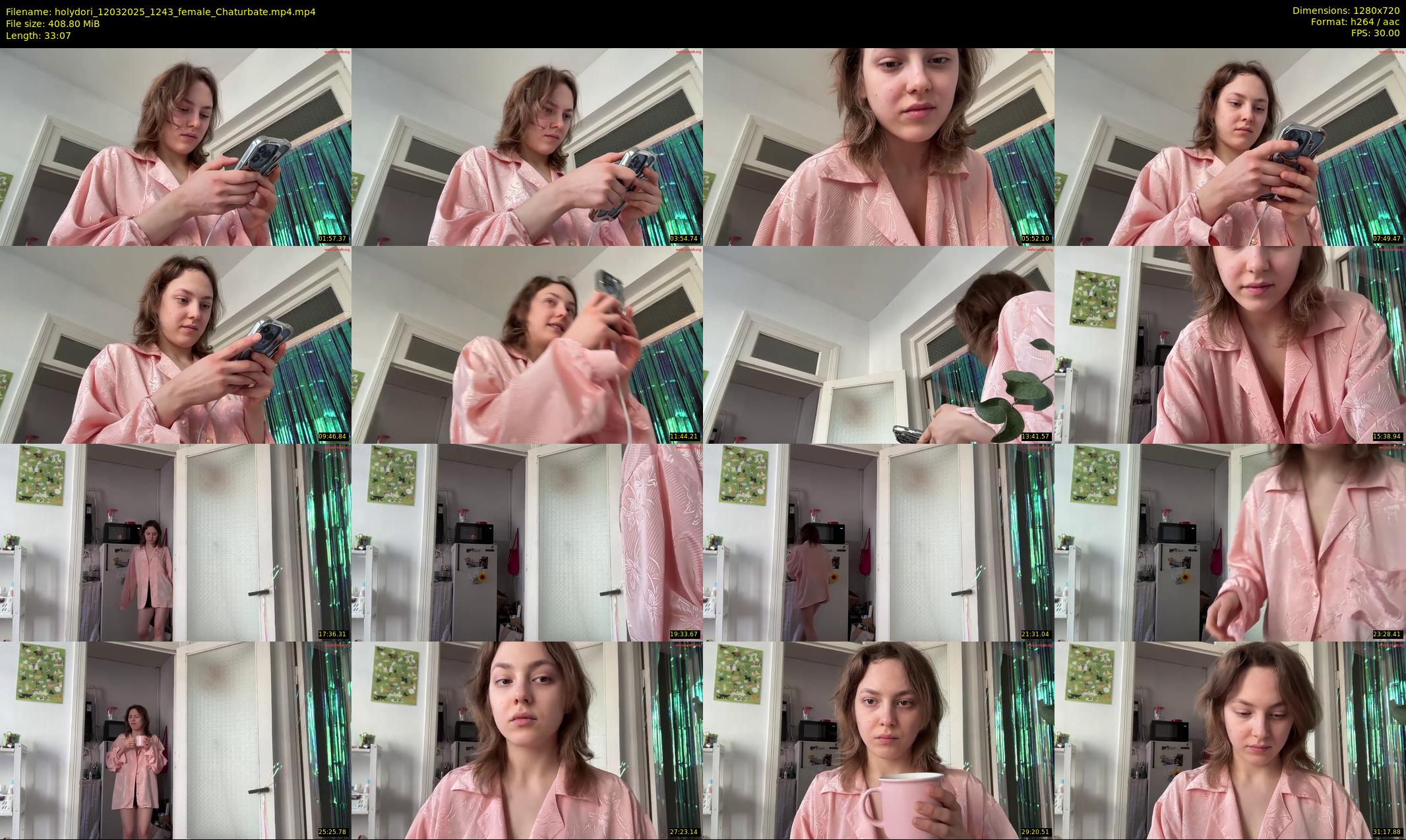 holydori — 34 minute Chaturbate female cam show recording, 720p, Mar 12, 2025