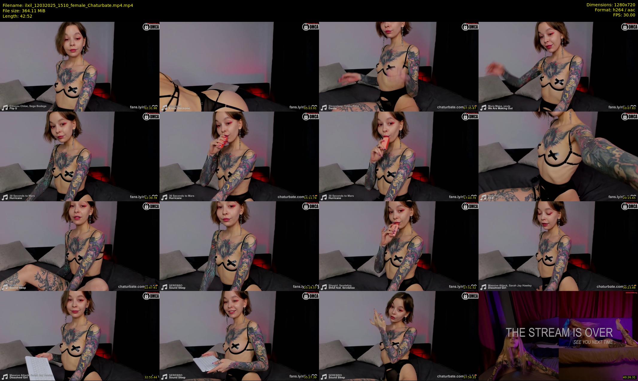 ilxil — 43 minute Chaturbate female cam show recording, 720p, Mar 12, 2025