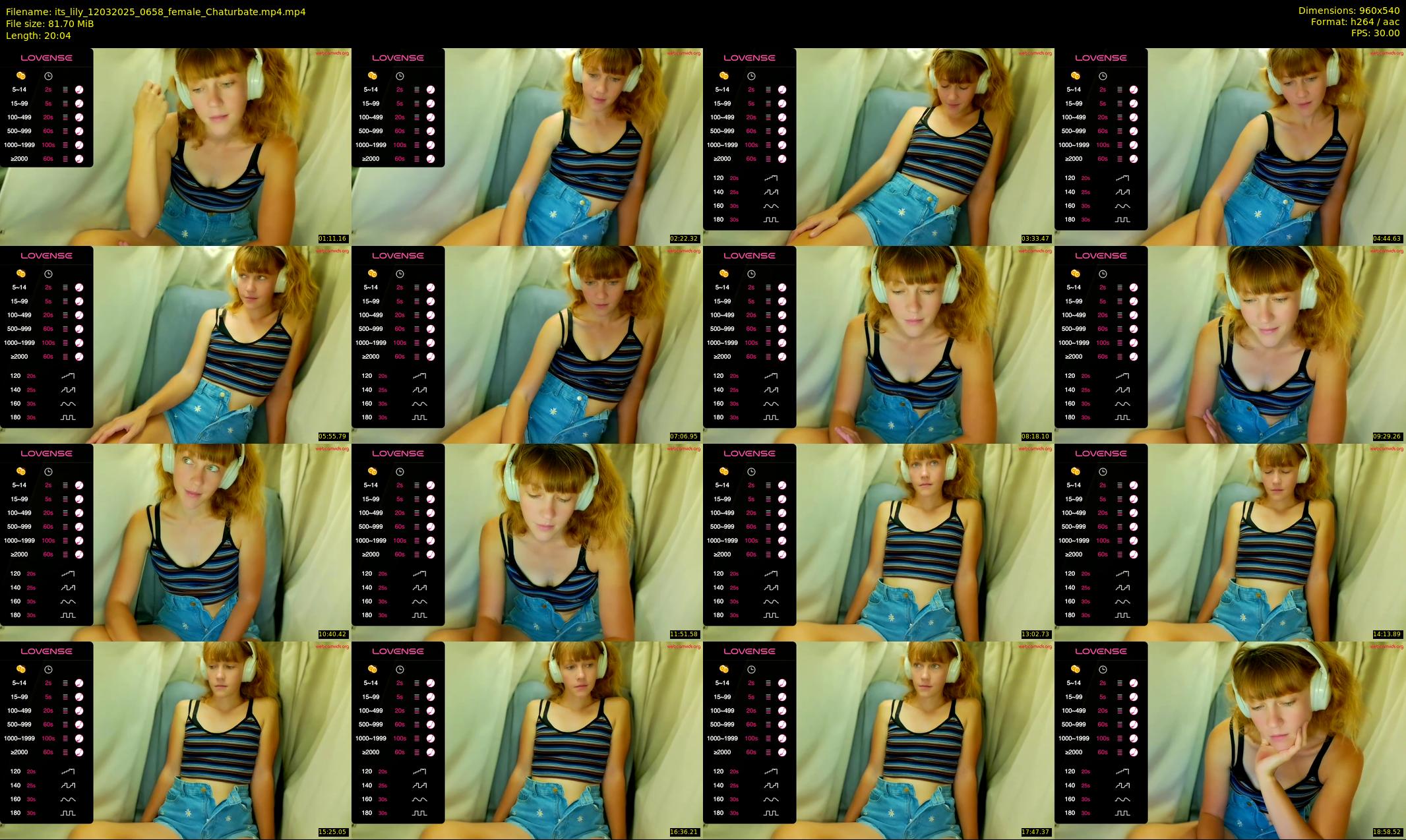 its_lily — 21 minute Chaturbate female cam show recording, 480p, Mar 12, 2025