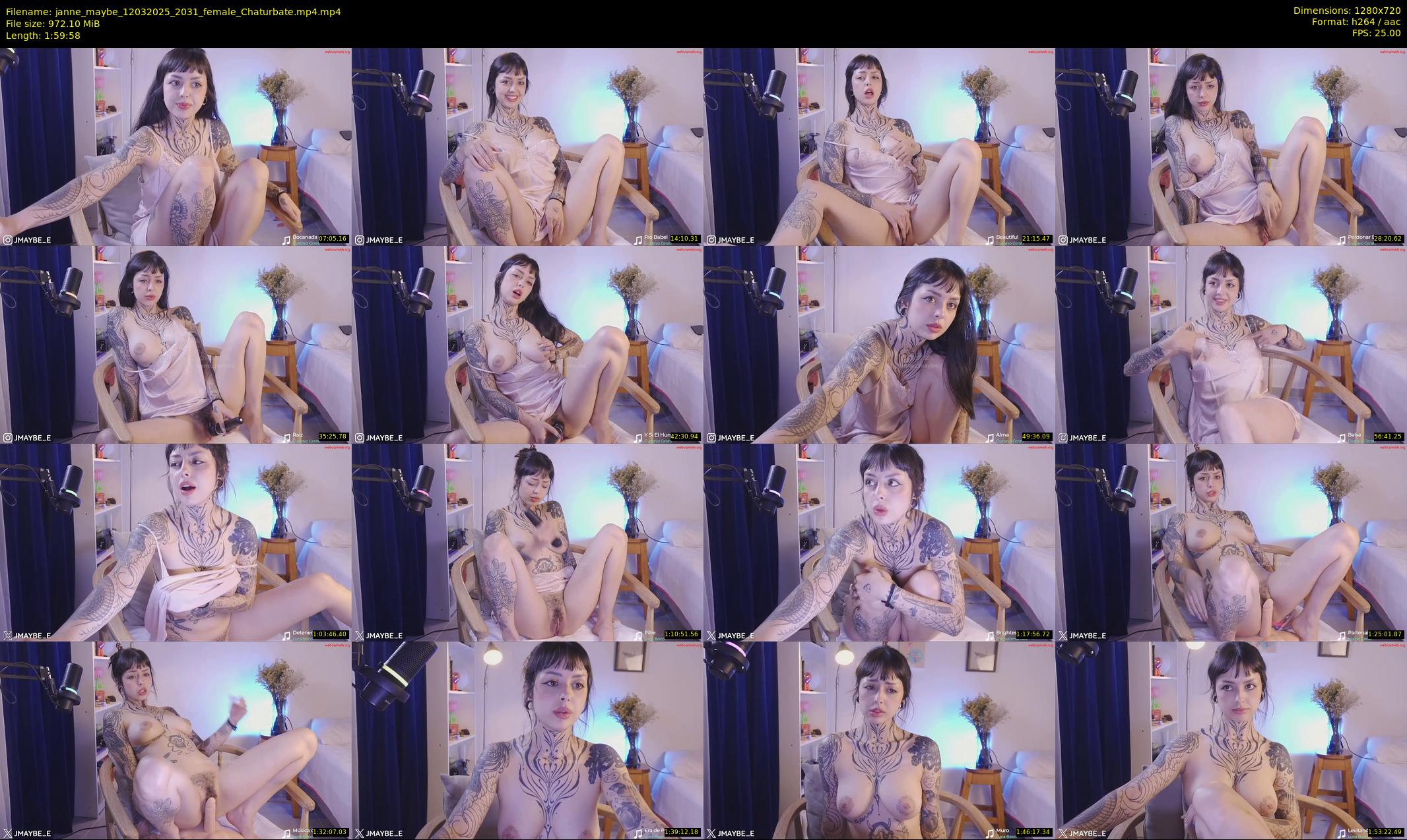 janne_maybe — 120 minute Chaturbate female cam show recording, 720p, Mar 12, 2025
