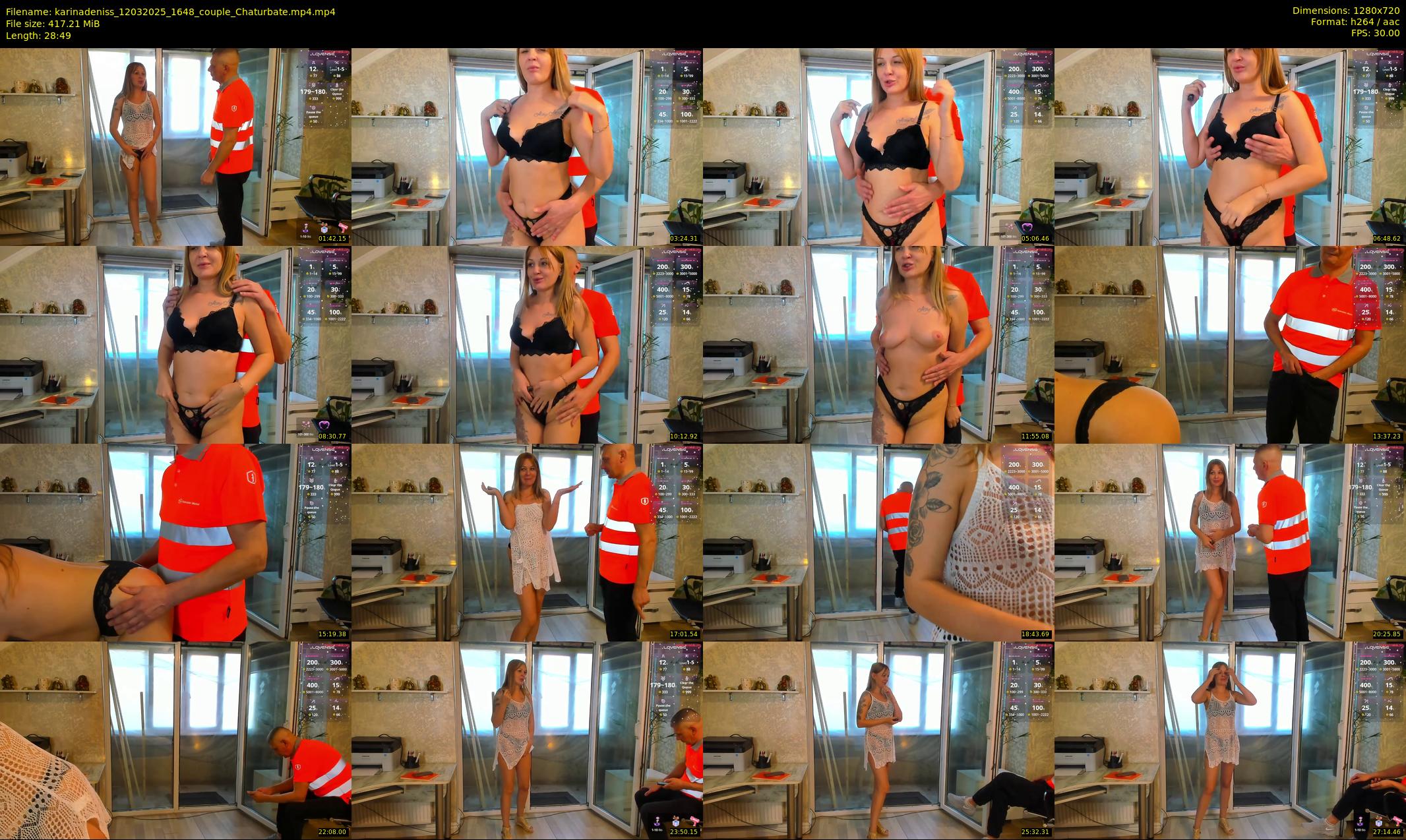 karinadeniss — 29 minute Chaturbate couple cam show recording, 720p, Mar 12, 2025