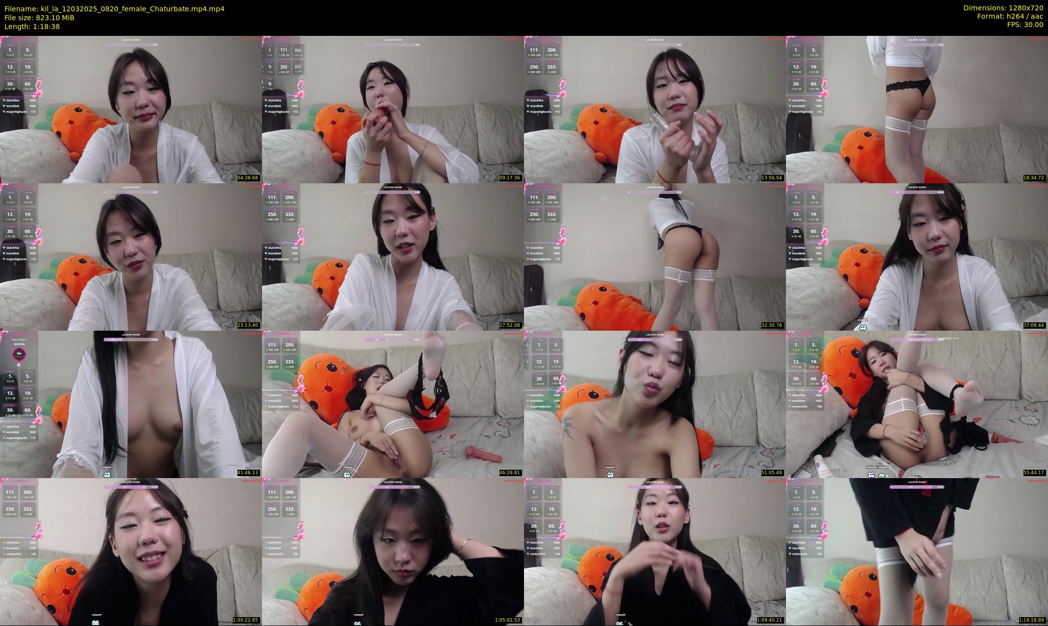 kil_la — 79 minute Chaturbate female cam show recording, 720p, Mar 12, 2025