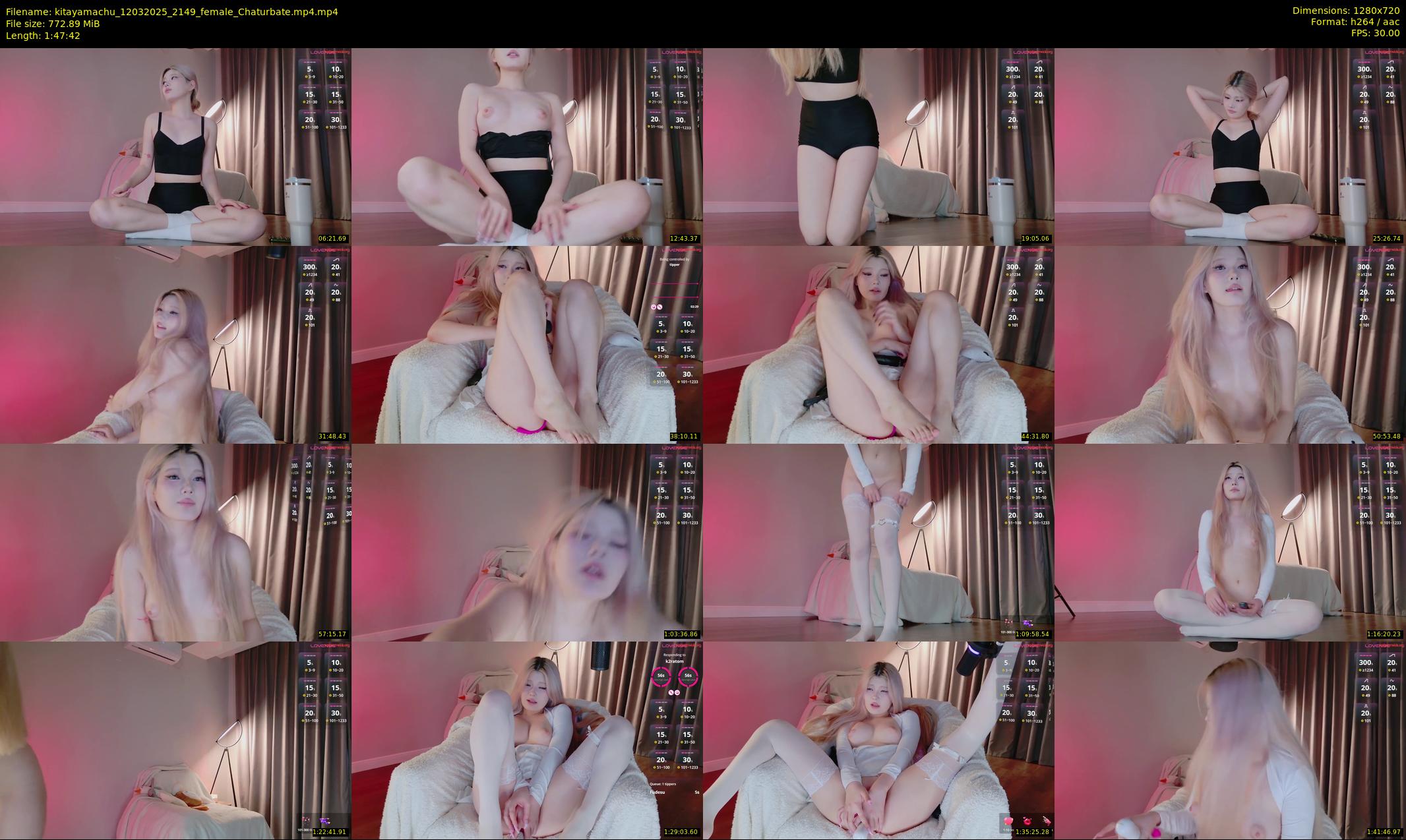 kitayamachu — 108 minute Chaturbate female cam show recording, 720p, Mar 12, 2025