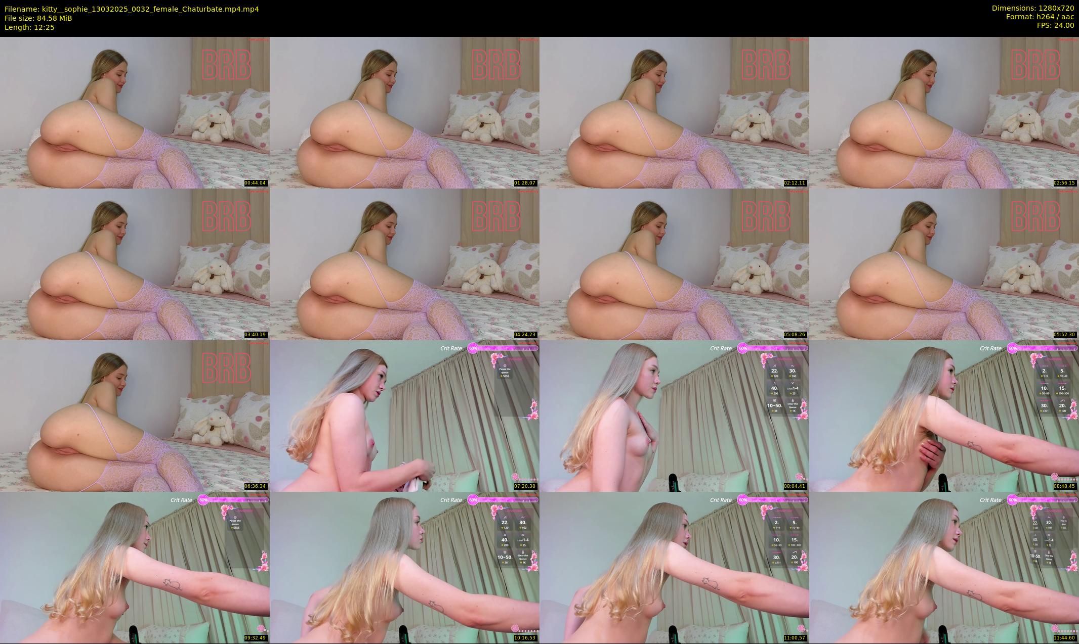 kitty__sophie — 13 minute Chaturbate female cam show recording, 720p, Mar 13, 2025