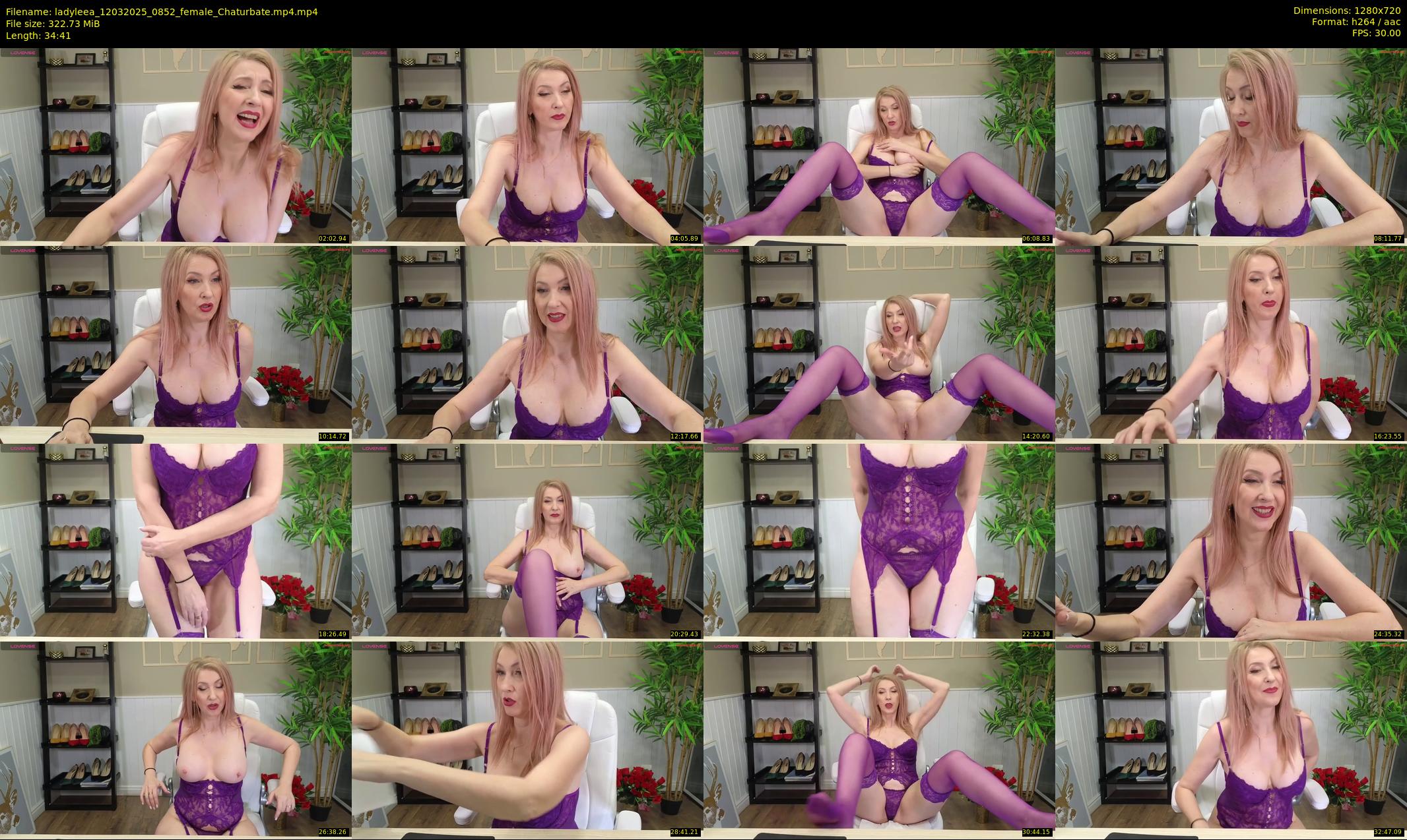 ladyleea — 35 minute Chaturbate female cam show recording, 720p, Mar 12, 2025