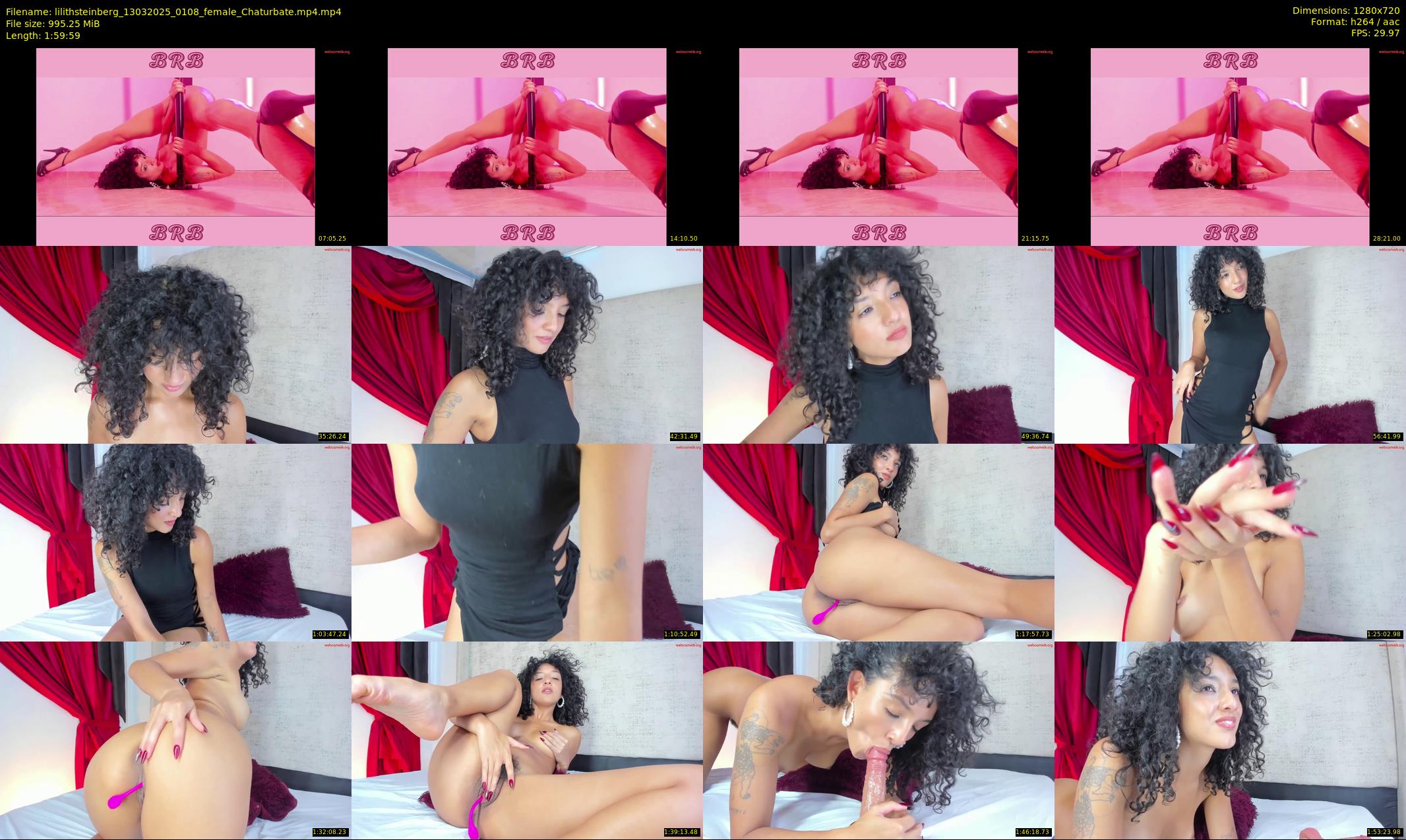 lilithsteinberg — 120 minute Chaturbate female cam show recording, 720p, Mar 13, 2025