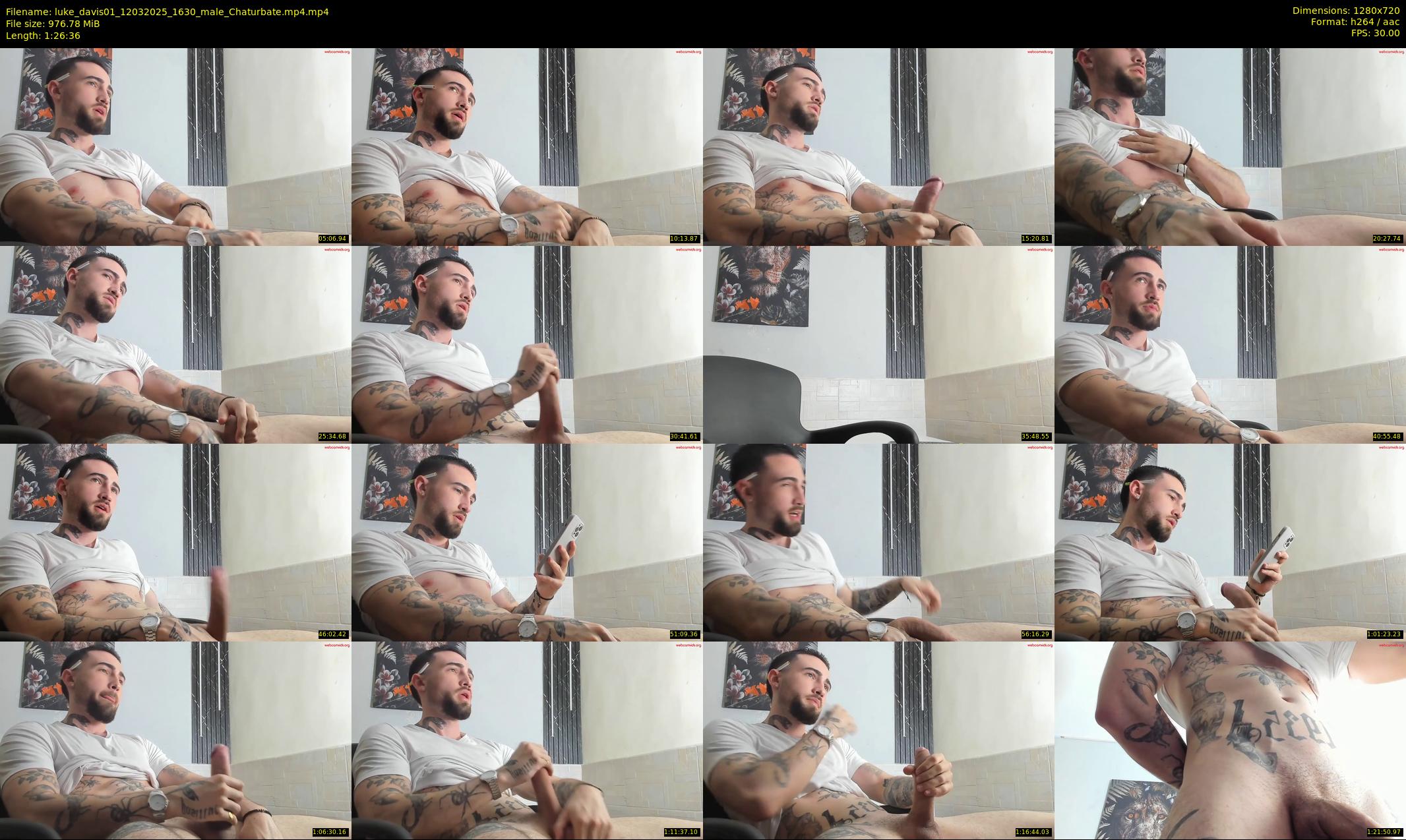 luke_davis01 — 87 minute Chaturbate male cam show recording, 720p, Mar 12, 2025