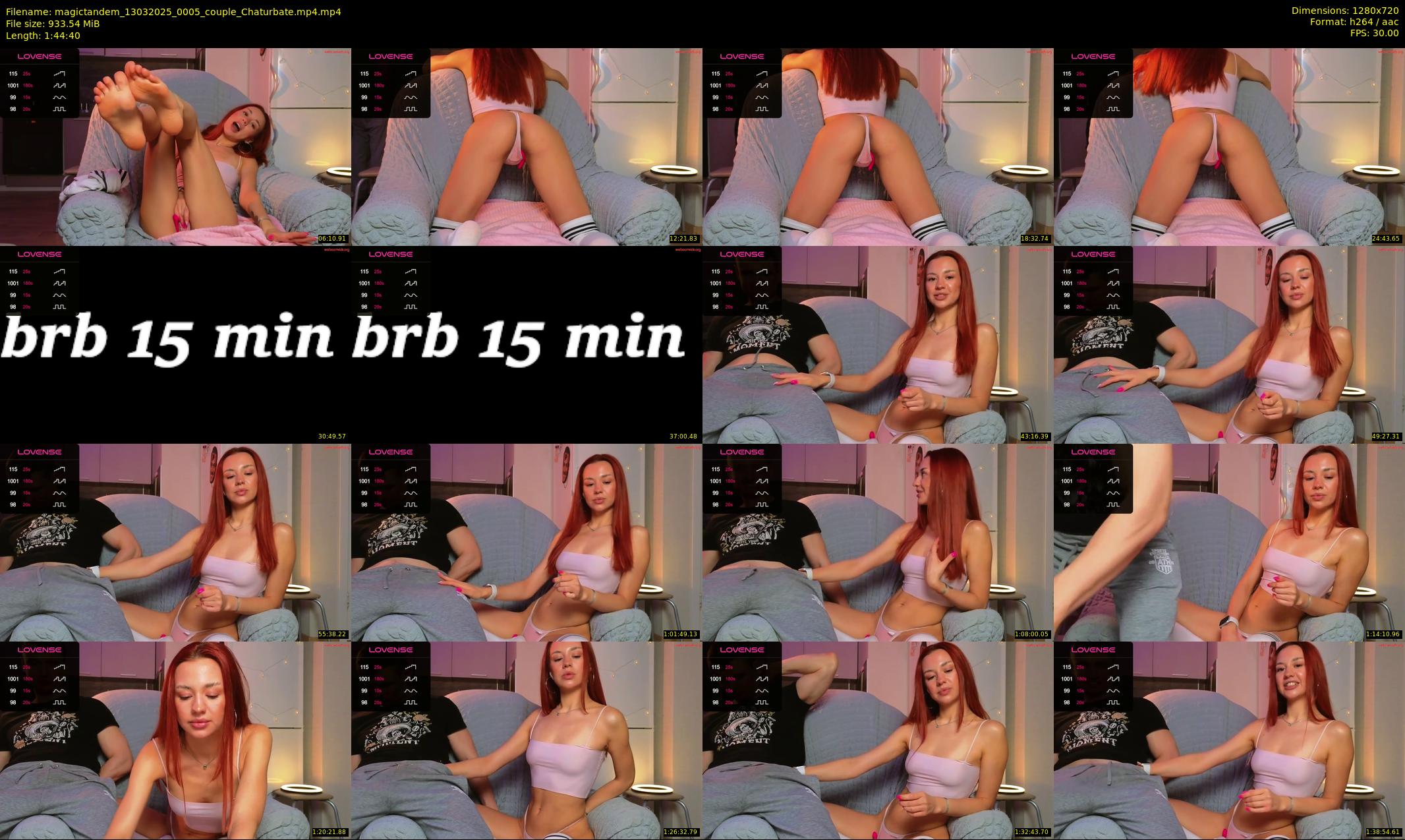 magictandem — 105 minute Chaturbate couple cam show recording, 720p, Mar 13, 2025