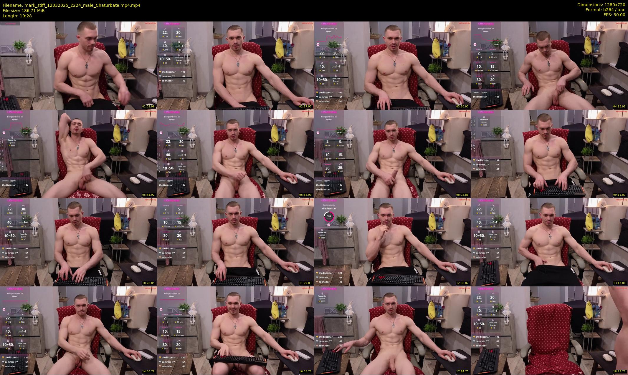 mark_stiff — 20 minute Chaturbate male cam show recording, 720p, Mar 12, 2025